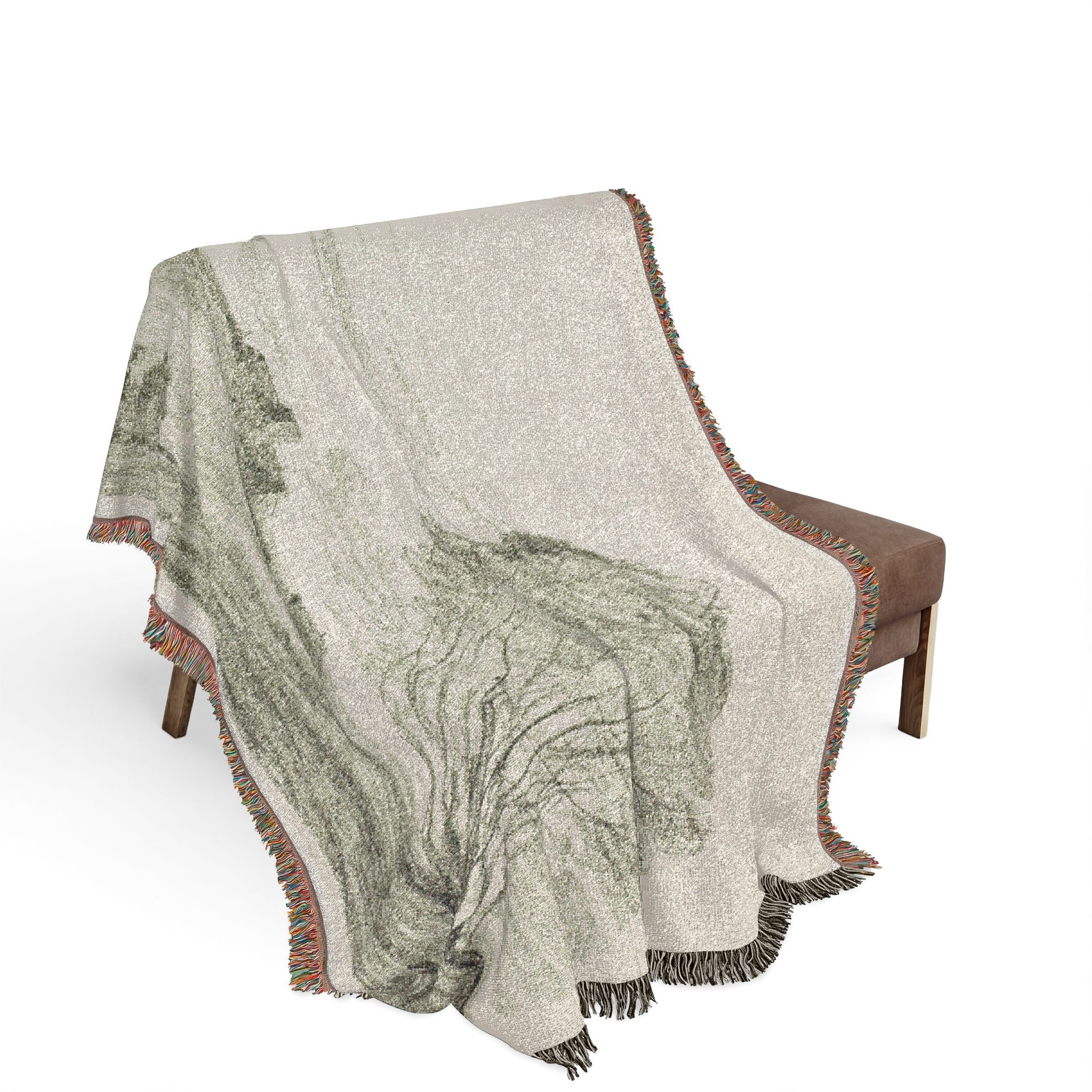 The Isolated Fort Camille Corot Tapestry Blanket