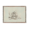 Giovanni Battista Tiepolo - Three Soldiers and a Boy, from Capricci | Woven Tapestry Blanket