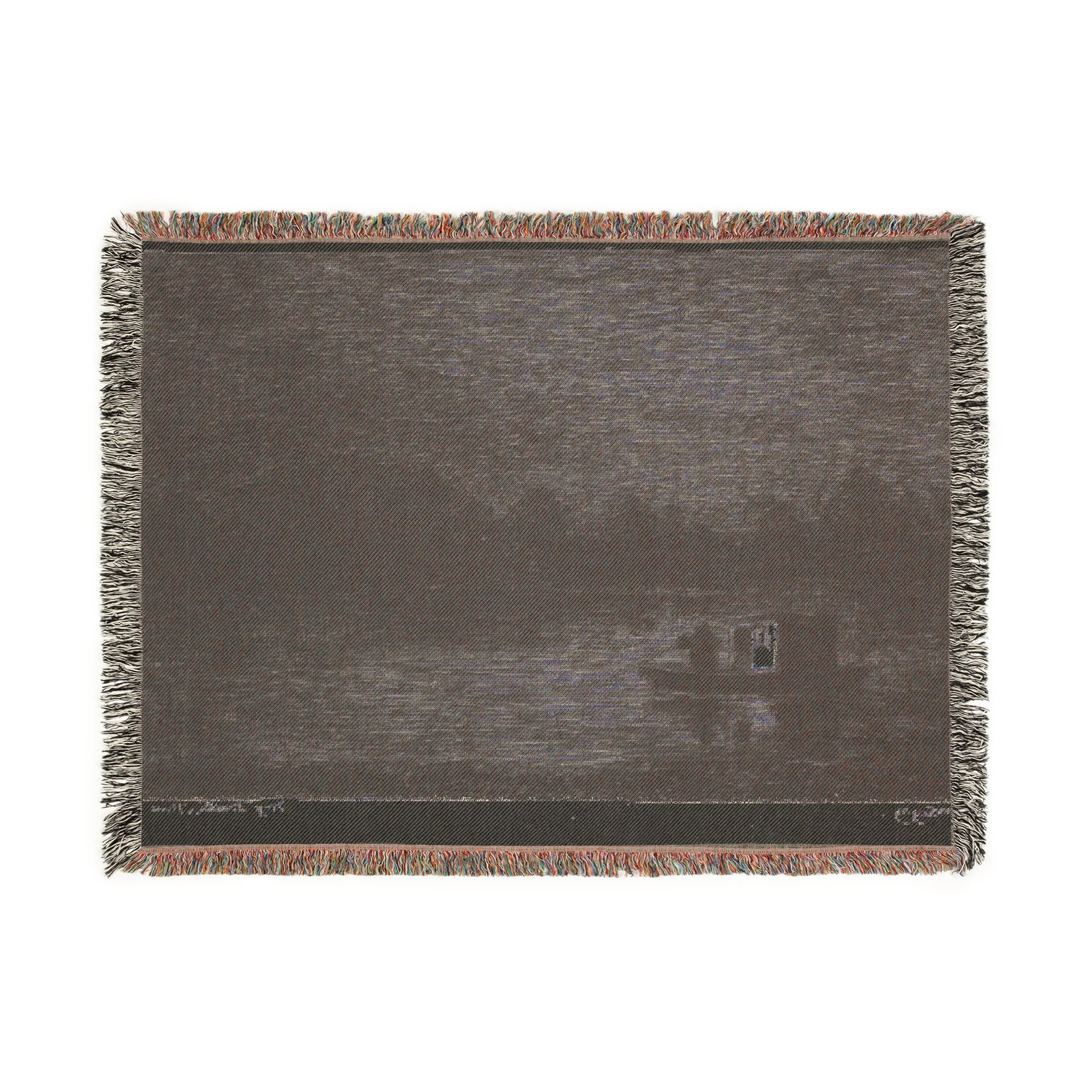 Charles François Daubigny - Night Voyage (The Fishing Net) | Woven Tapestry Blanket