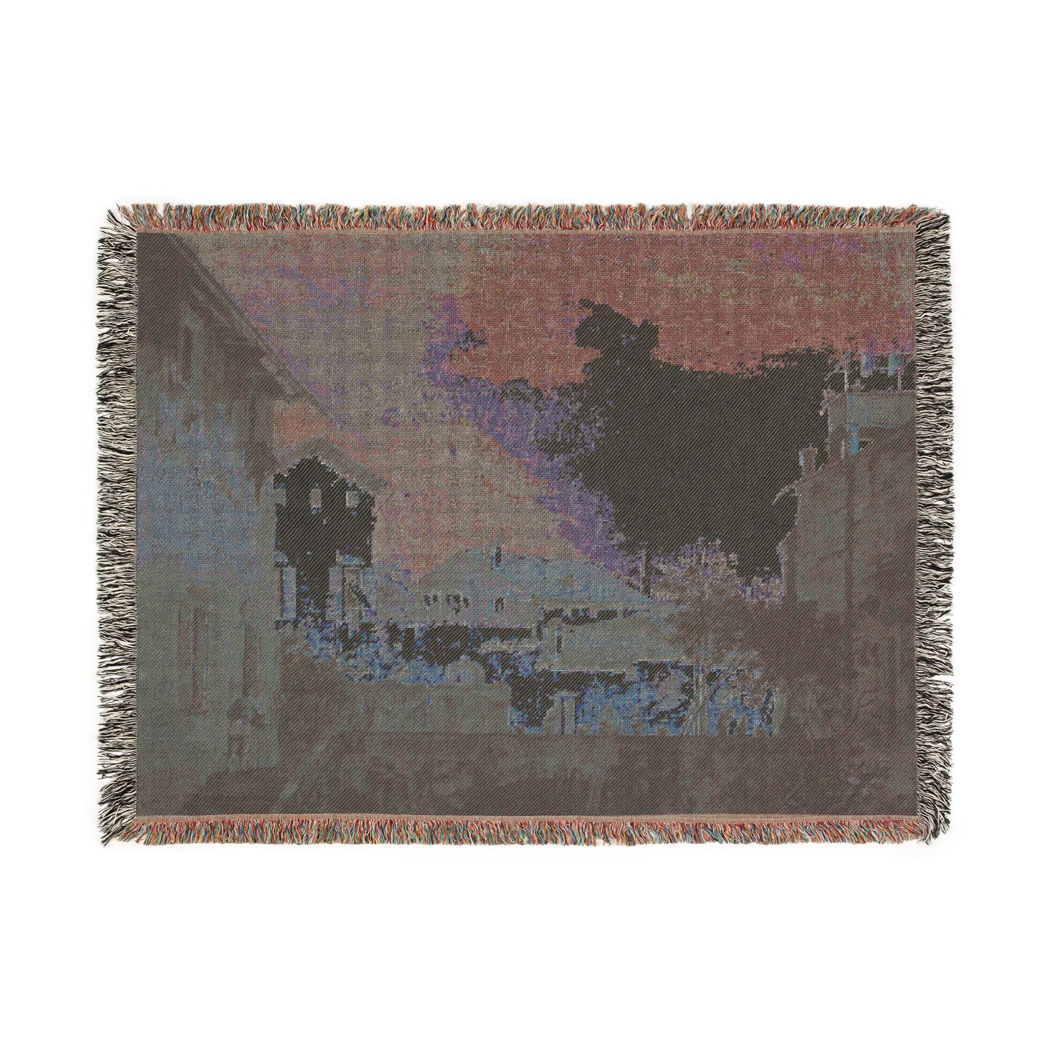 Follower of Canaletto - The Terrace | Woven Tapestry Blanket