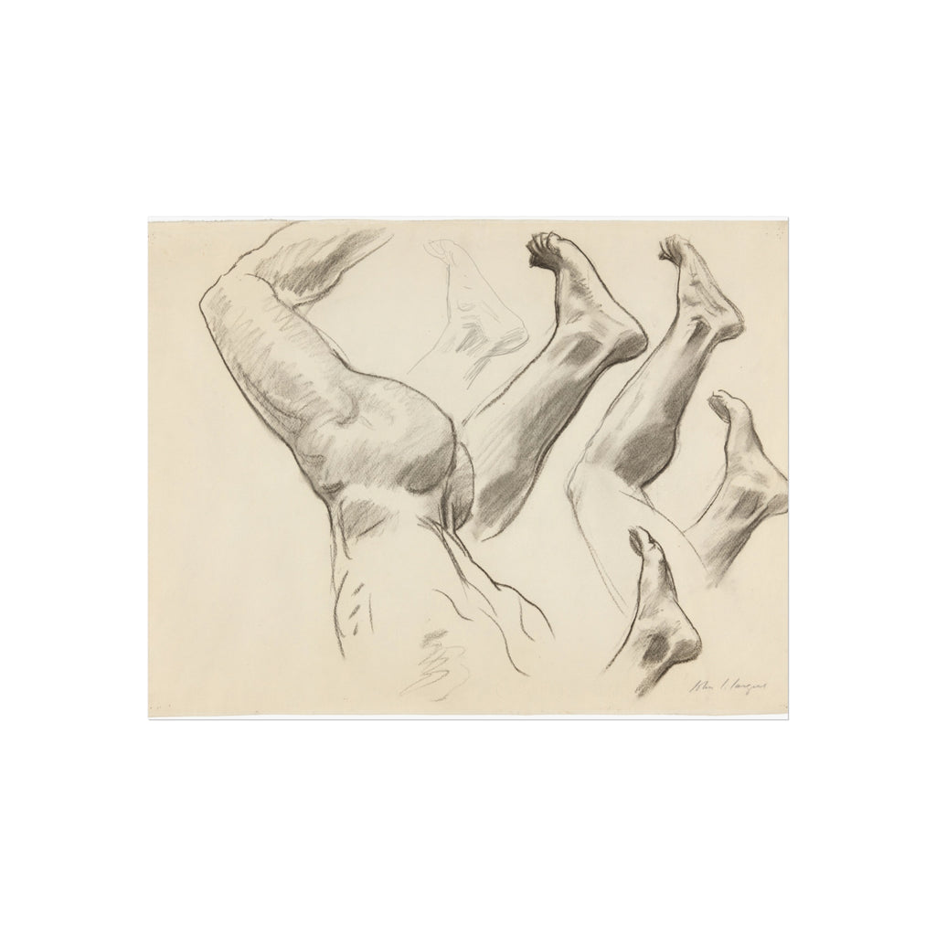 John Singer Sargent - Sketches of Legs and Feet | Fine Art Poster