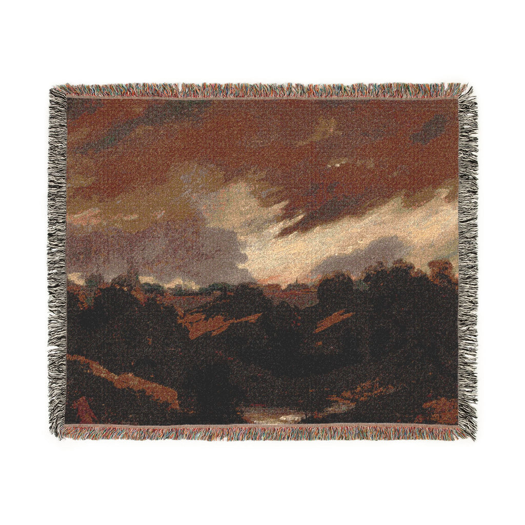 Style of John Constable - Hampstead, Stormy Sky | Woven Tapestry Blanket