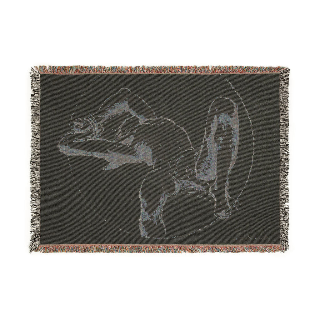 John Singer Sargent - Bound Man (recto); Sketch of Bound Man (verso) | Woven Tapestry Blanket