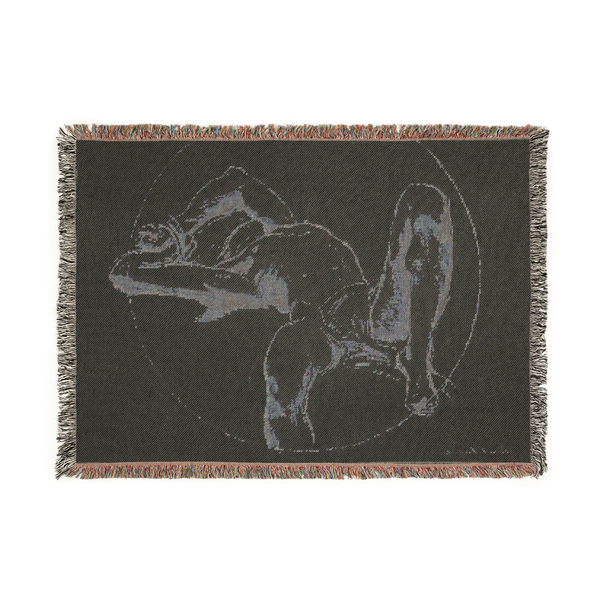 John Singer Sargent - Bound Man (recto); Sketch of Bound Man (verso) | Woven Tapestry Blanket