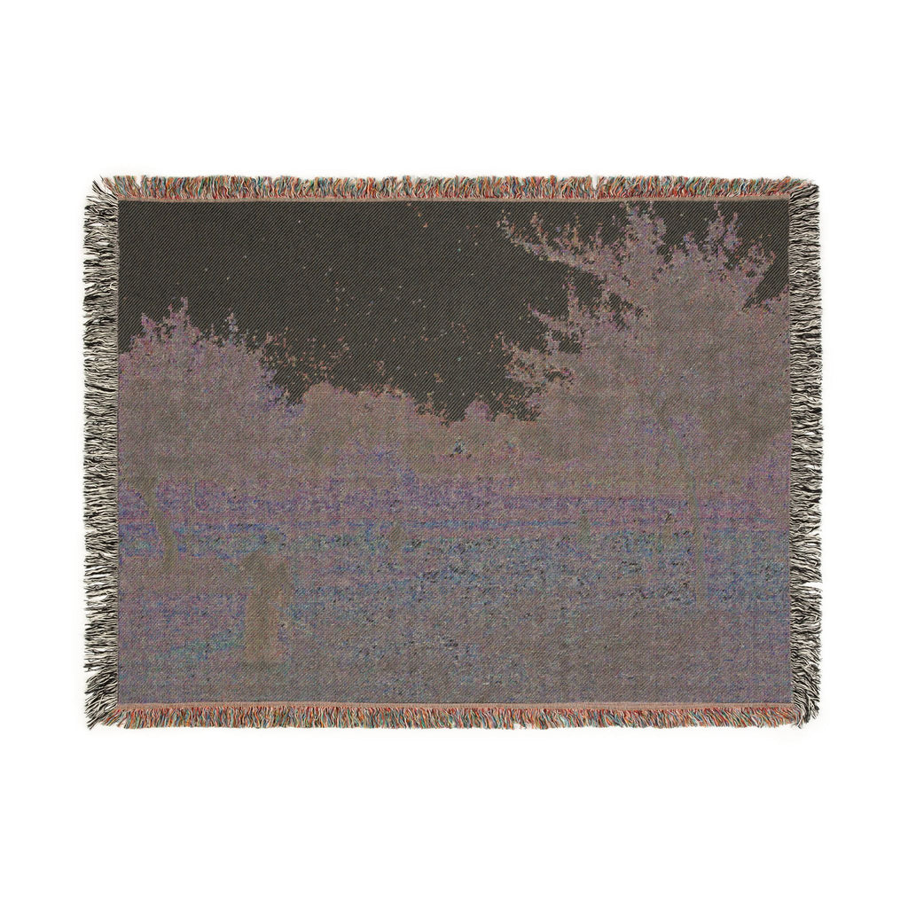 Camille Pissarro - Haymaking at Éragny | Woven Tapestry Blanket