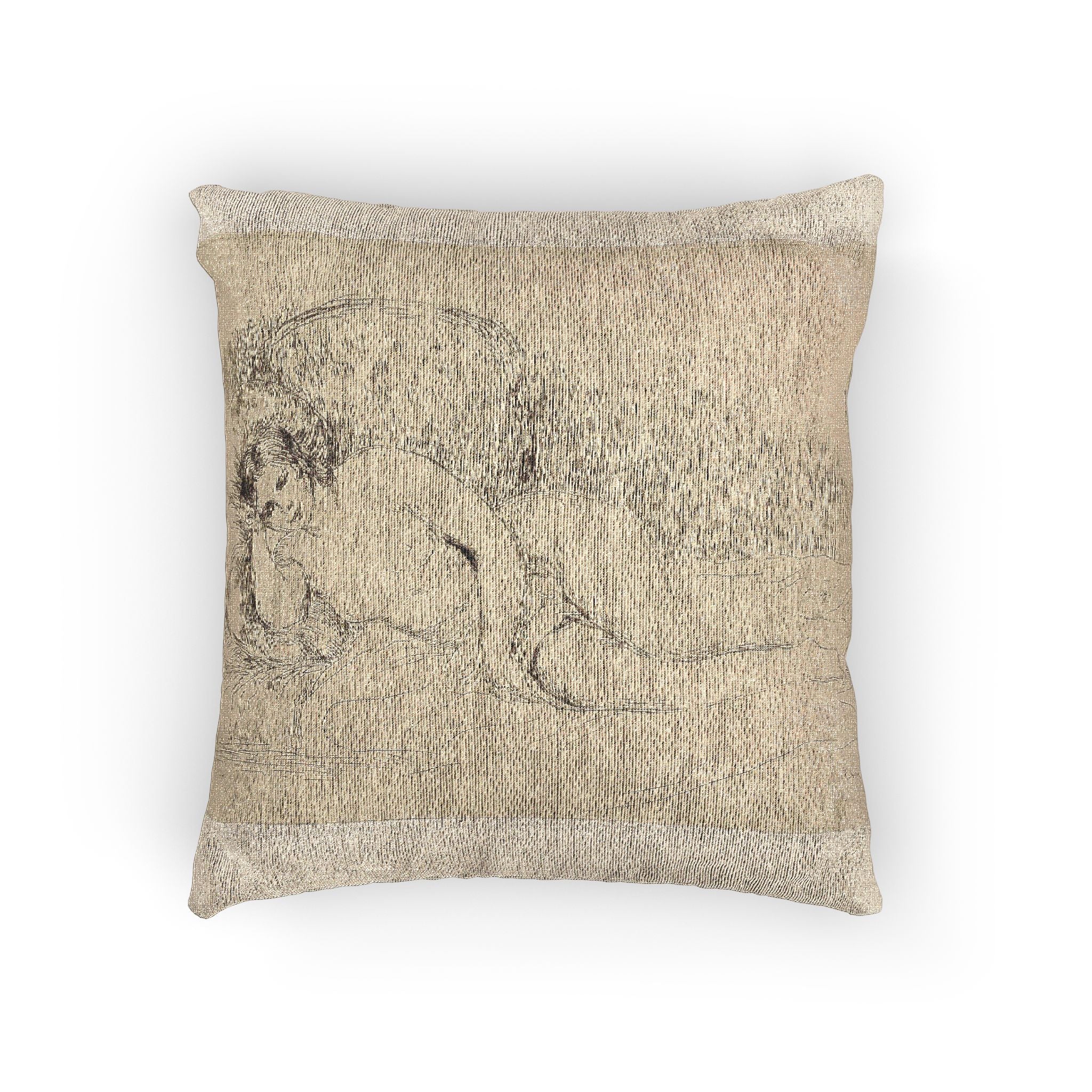 Pierre-Auguste Renoir - Woman Reclining, to the Left | Woven Pillow