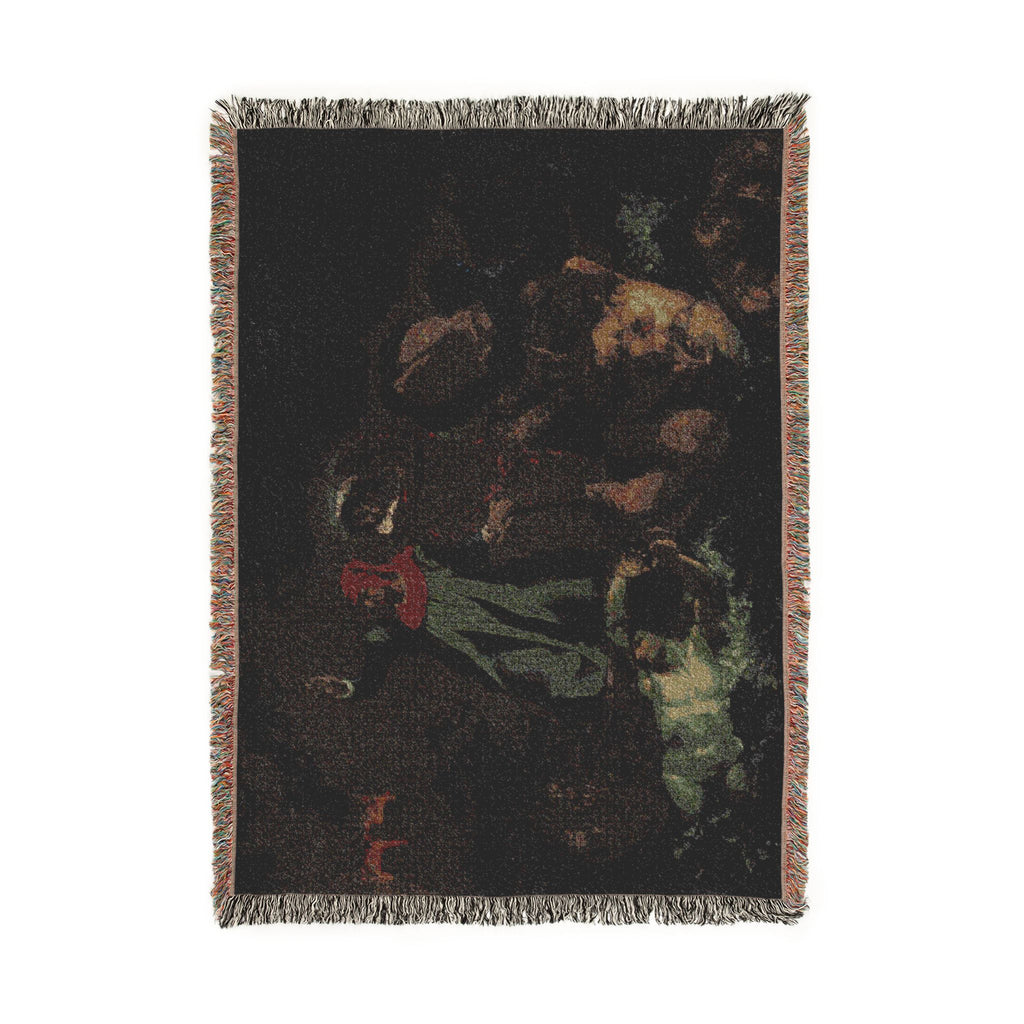 After Eugène Delacroix - Dante's Bark | Woven Tapestry Blanket