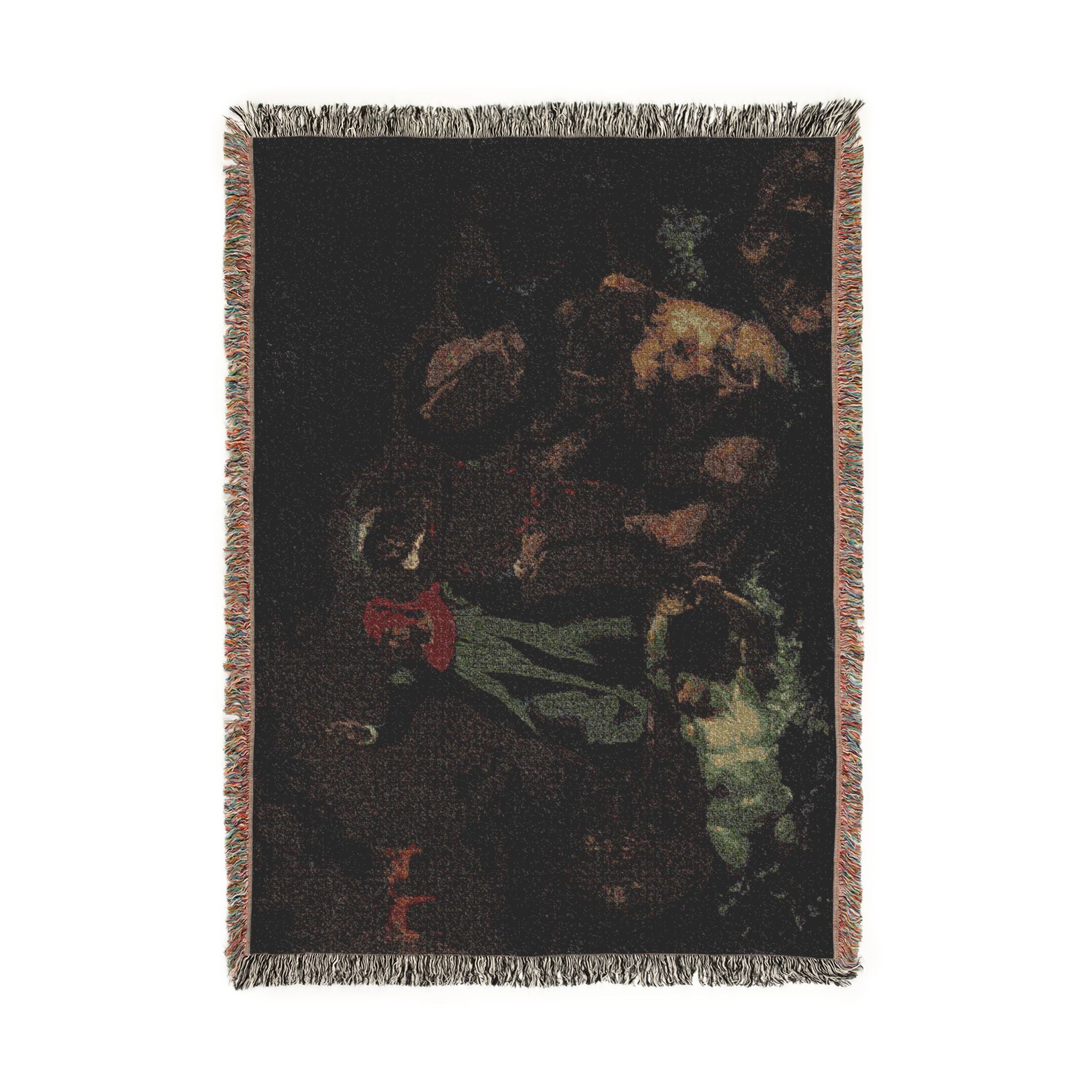 After Eugène Delacroix - Dante's Bark | Woven Tapestry Blanket