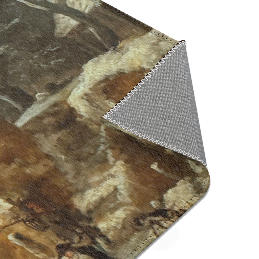 Hamburg, Kunsthalle, Jacob van Ruisdael, Winterlandschaft | Area Rug