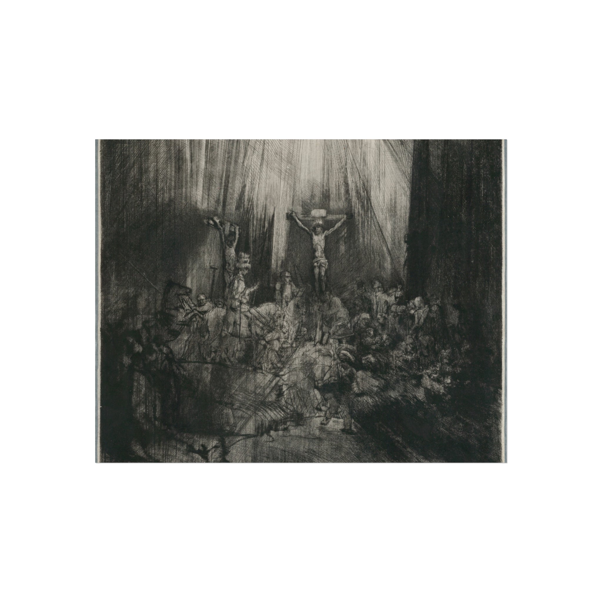 Rembrandt van Rijn - Christ Crucified between the Two Thieves The Three Crosses | Fine Art Poster