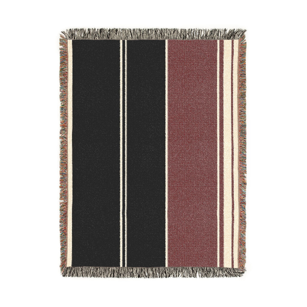Orchard Throw — Ink · Fig · Warm White