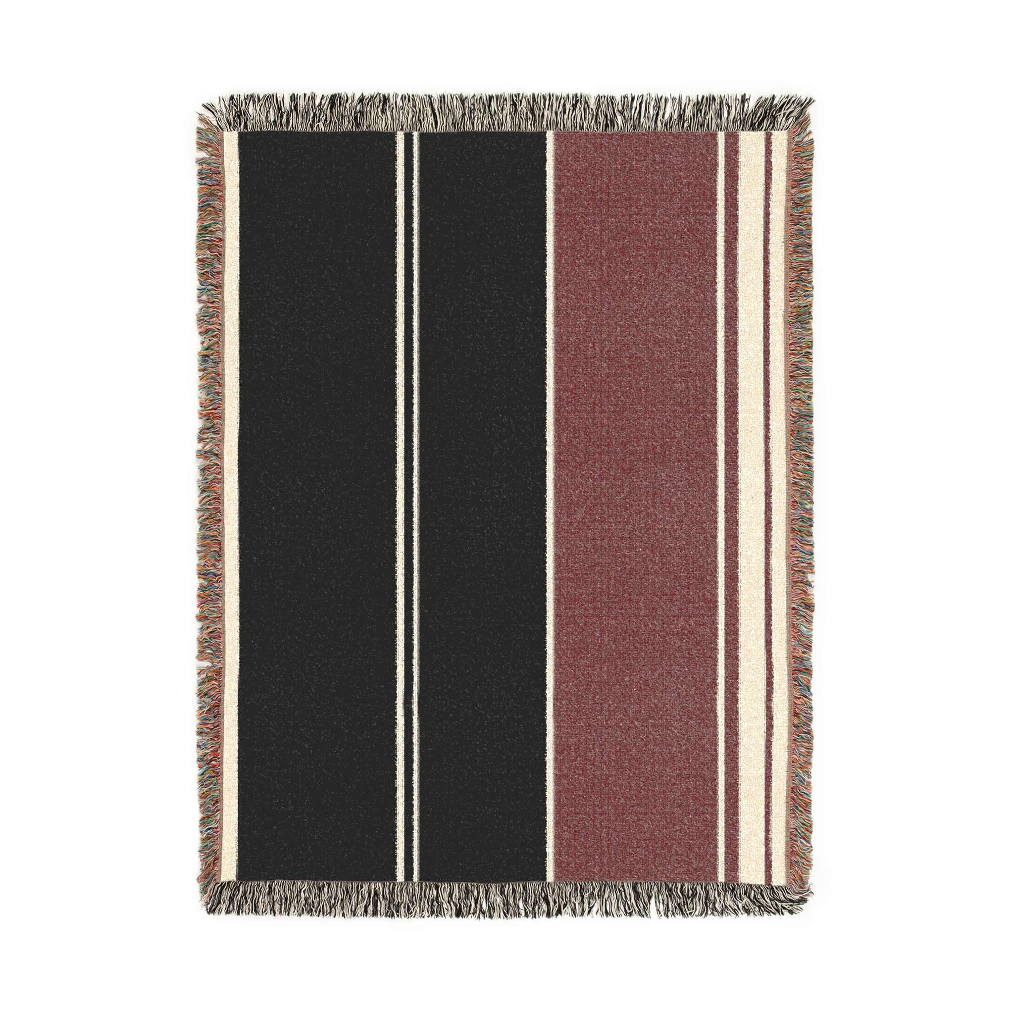 Orchard Throw — Ink · Fig · Warm White