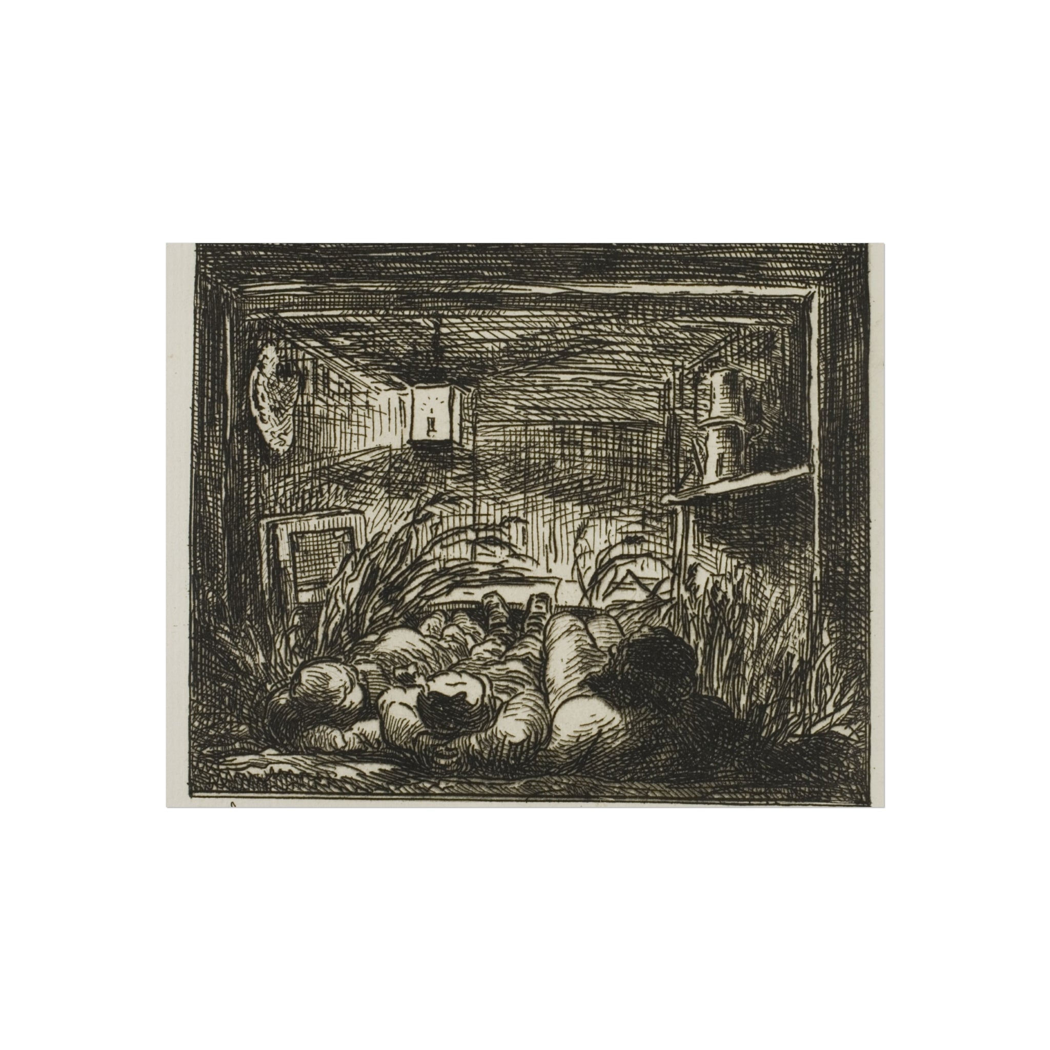 Charles François Daubigny - Bedding Down on the Boat (Night on the boat) | Fine Art Poster
