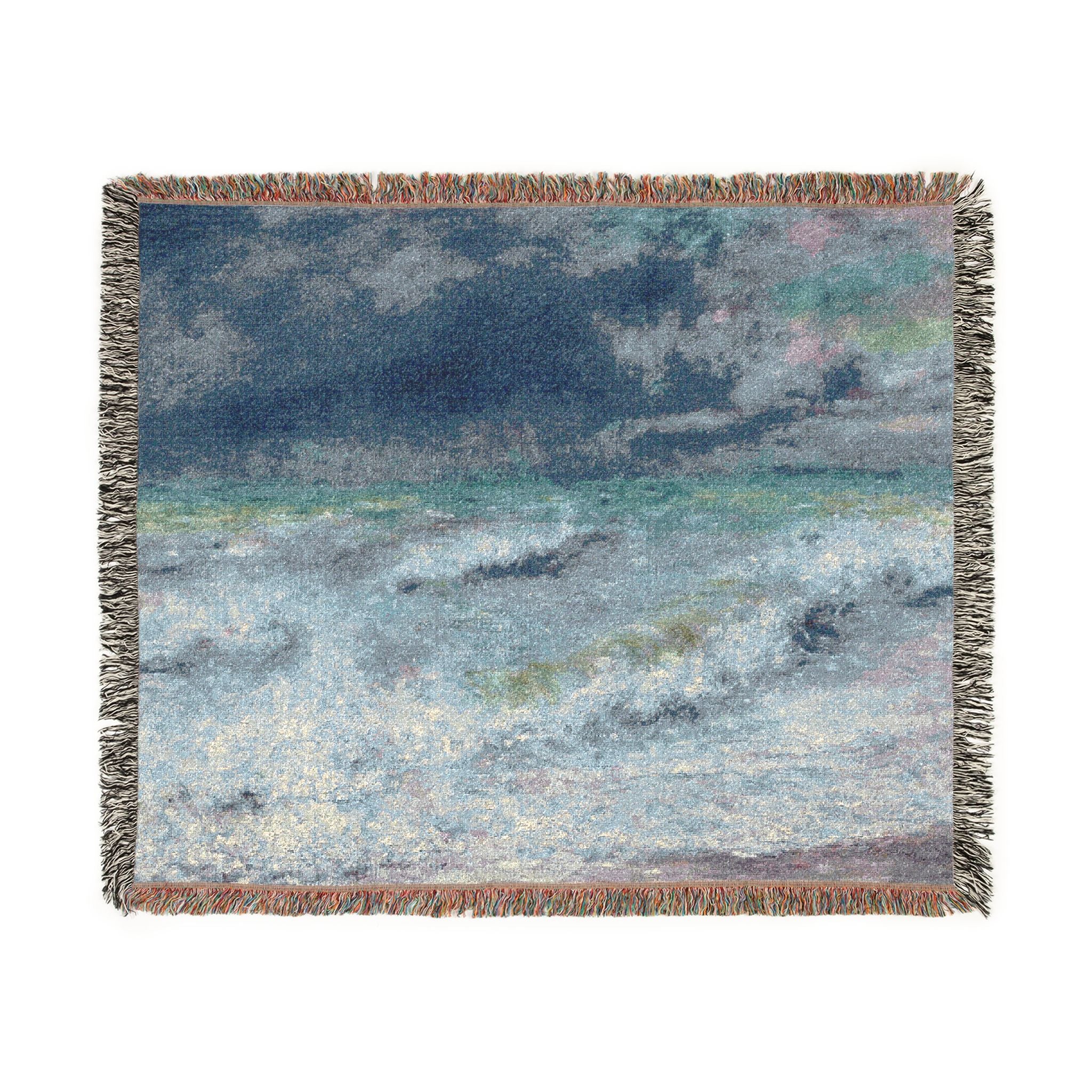 Seascape Pierre-Auguste Renoir Tapestry Blanket