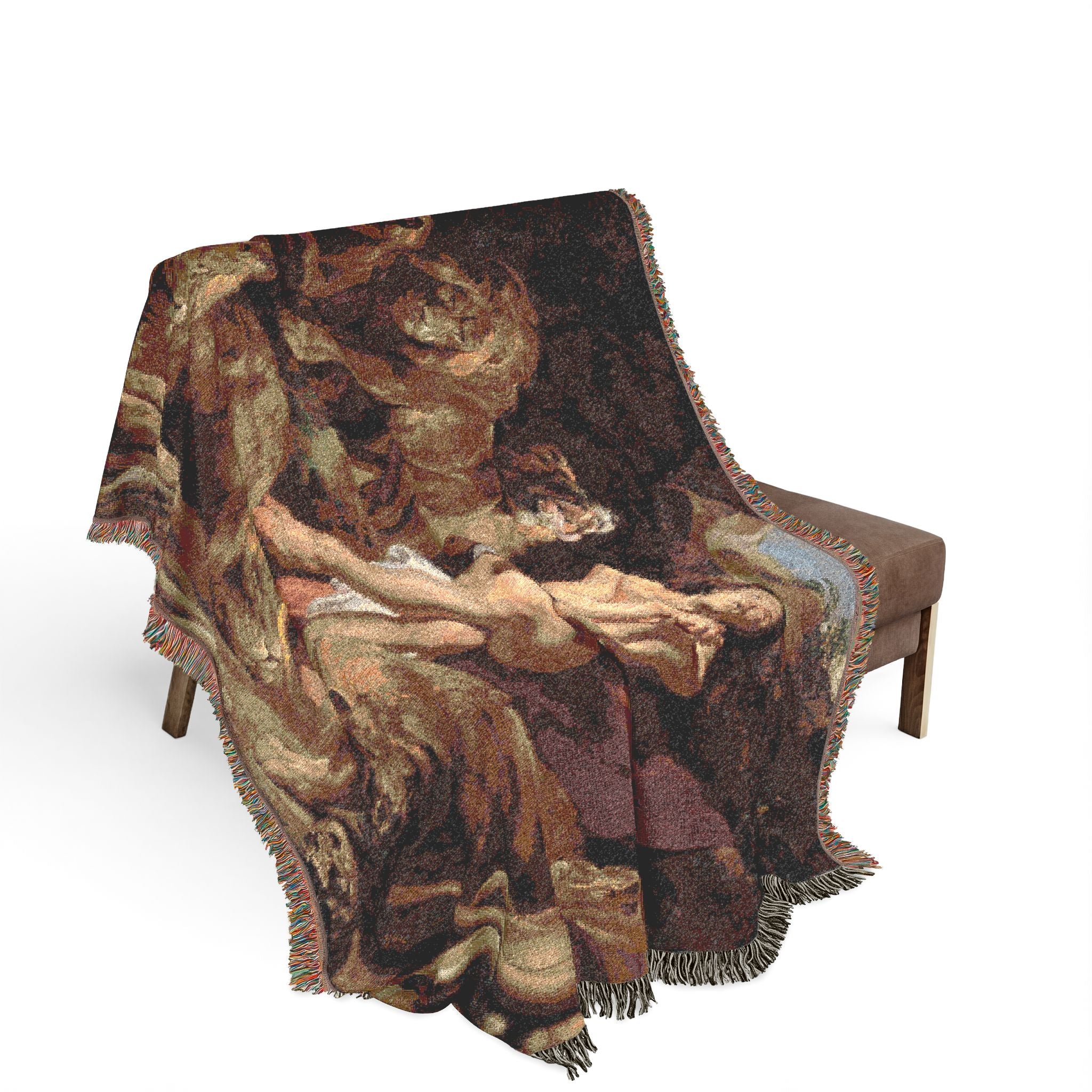 Sir Peter Paul Rubens - Daniel in the Lions' Den - Google Art Project | Woven Tapestry Blanket