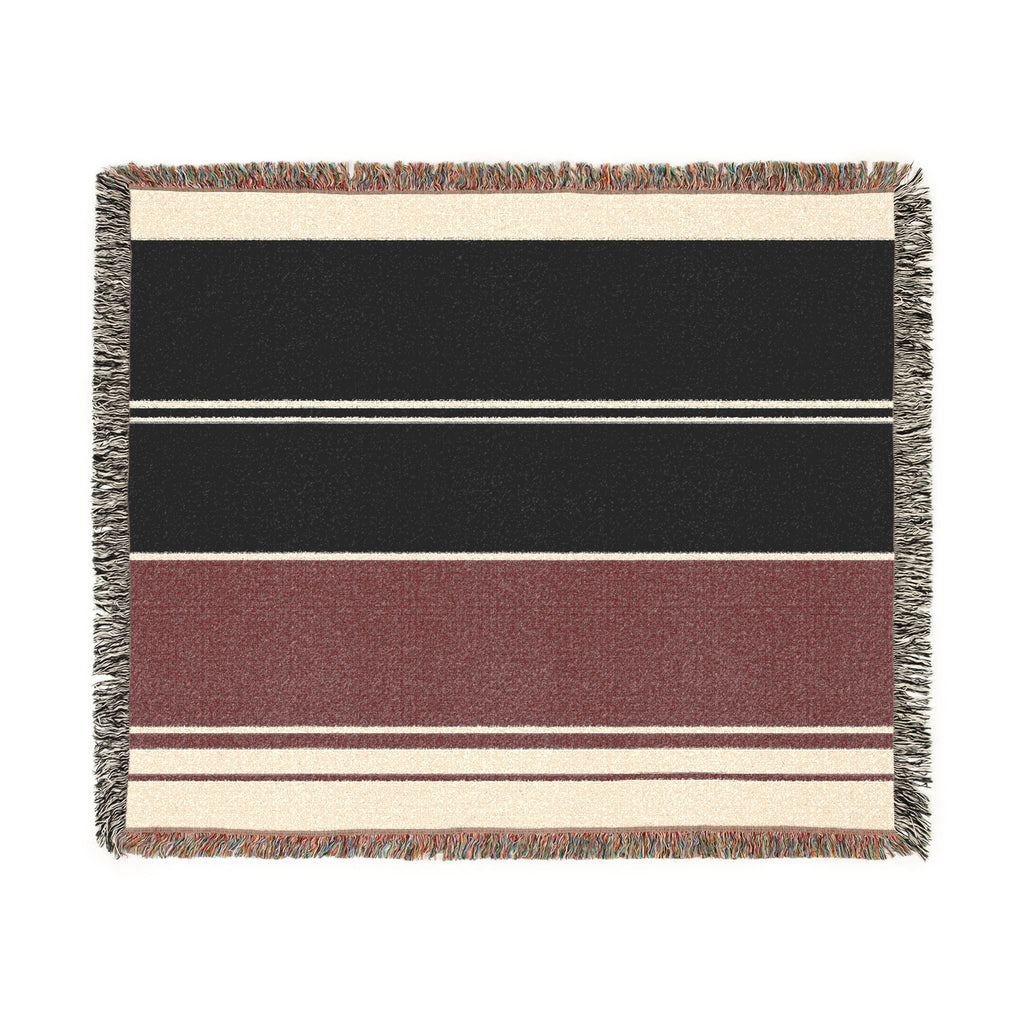 Orchard Throw — Ink · Fig · Warm White