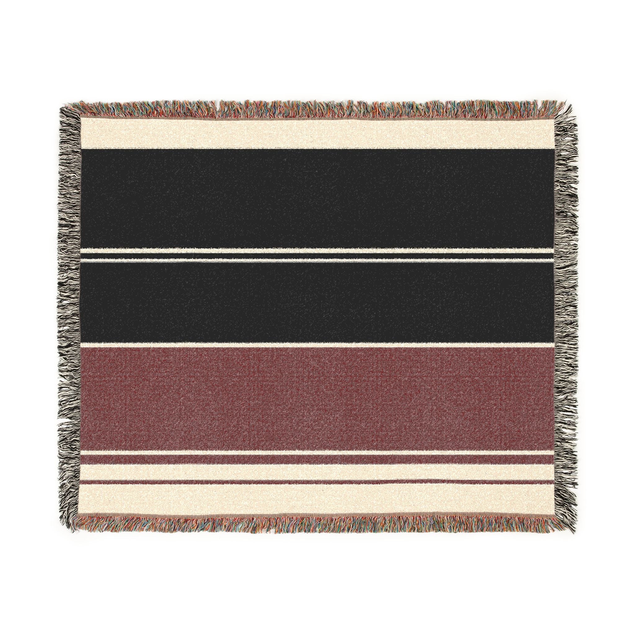 Orchard Throw — Ink · Fig · Warm White