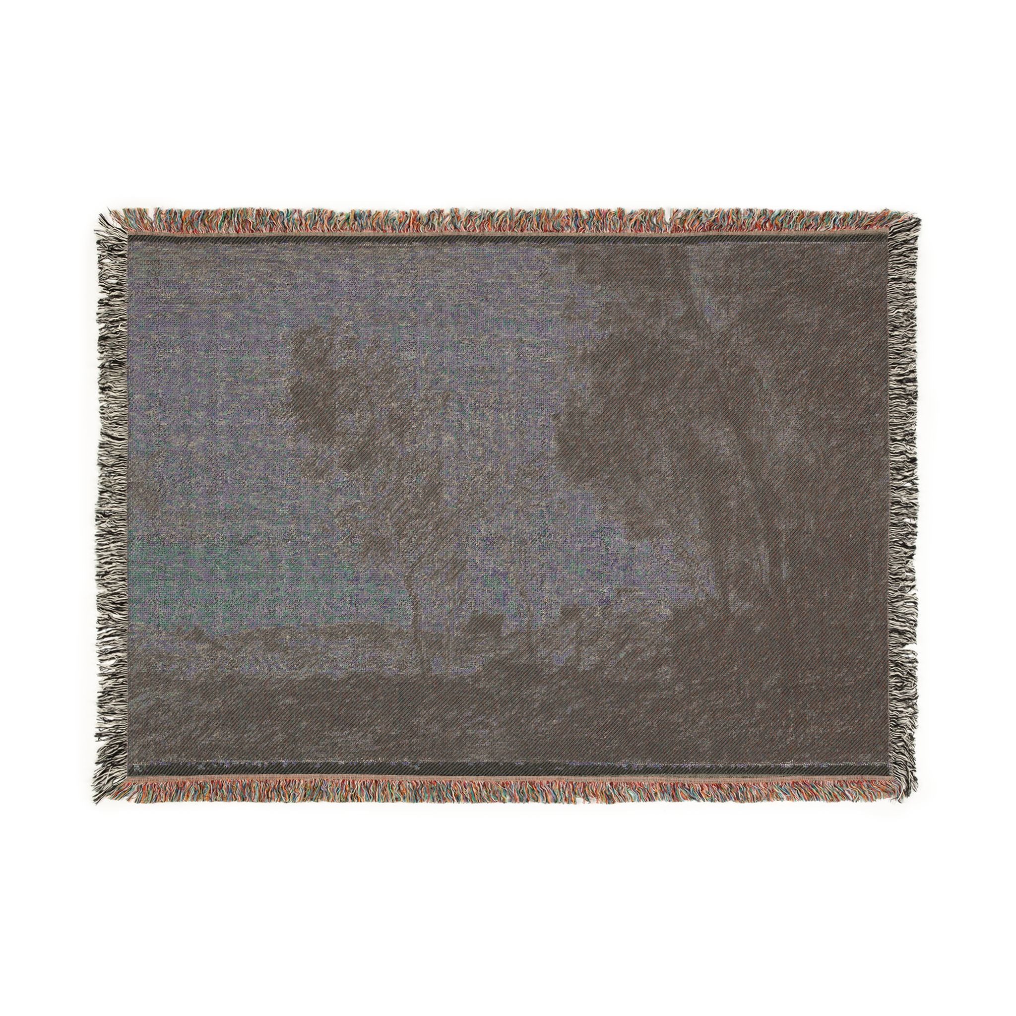 Jean Baptiste Camille Corot - In the Dunes Souvenir of the Woods of the Hague | Woven Tapestry Blanket