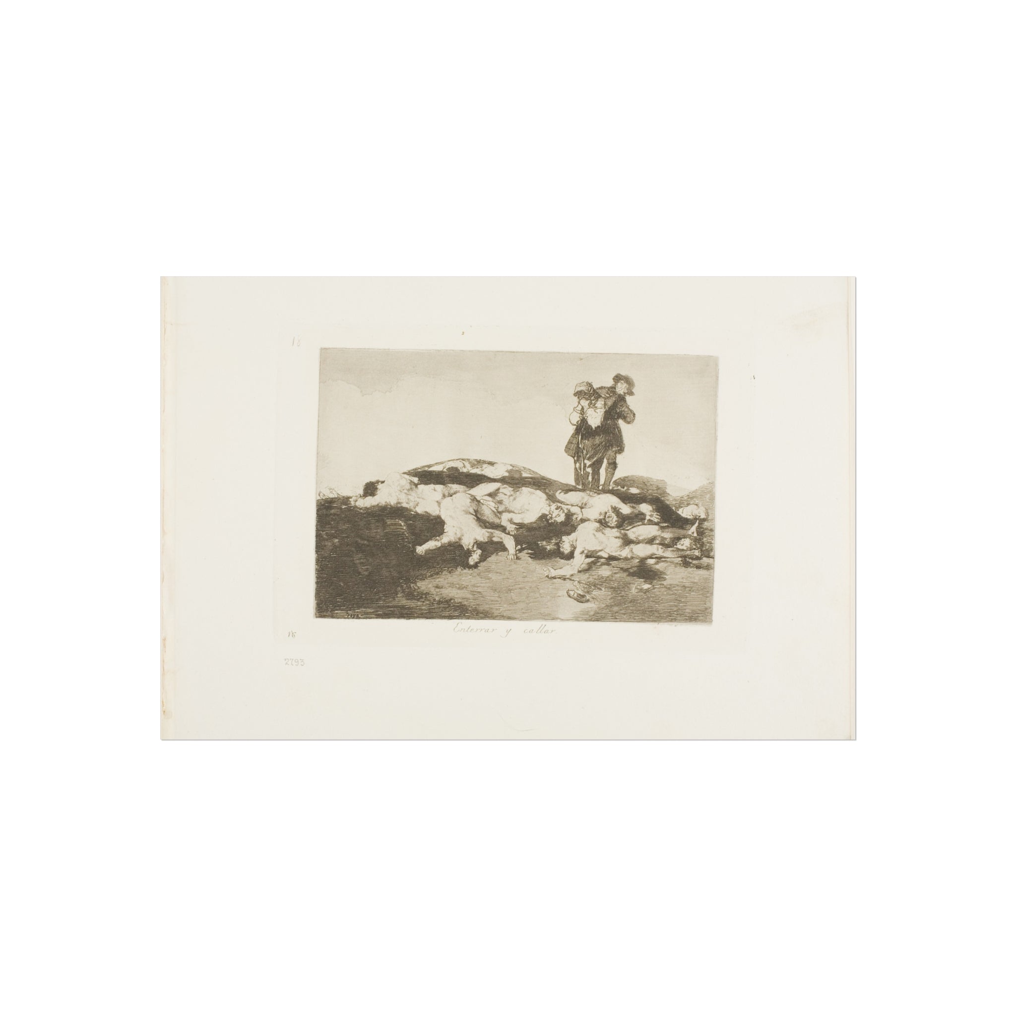 Francisco José de Goya y Lucientes - Bury them and keep quiet, plate 18 from The Disasters of War | Fine Art Poster