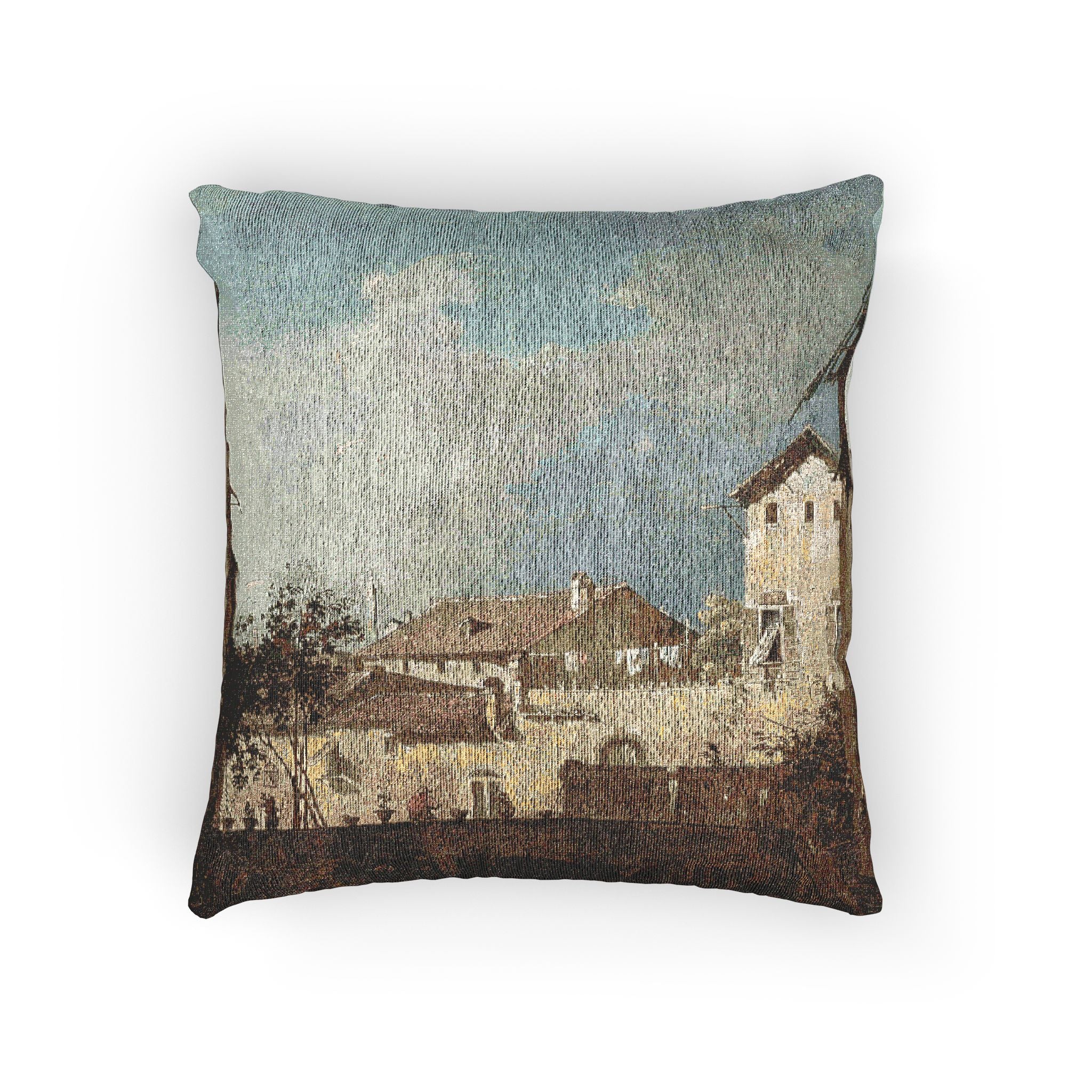Follower of Canaletto - The Terrace | Woven Pillow