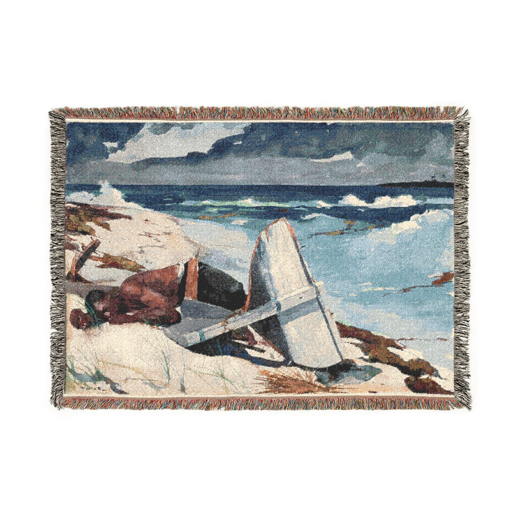 Winslow Homer - After the Hurricane, Bahamas | Woven Tapestry Blanket