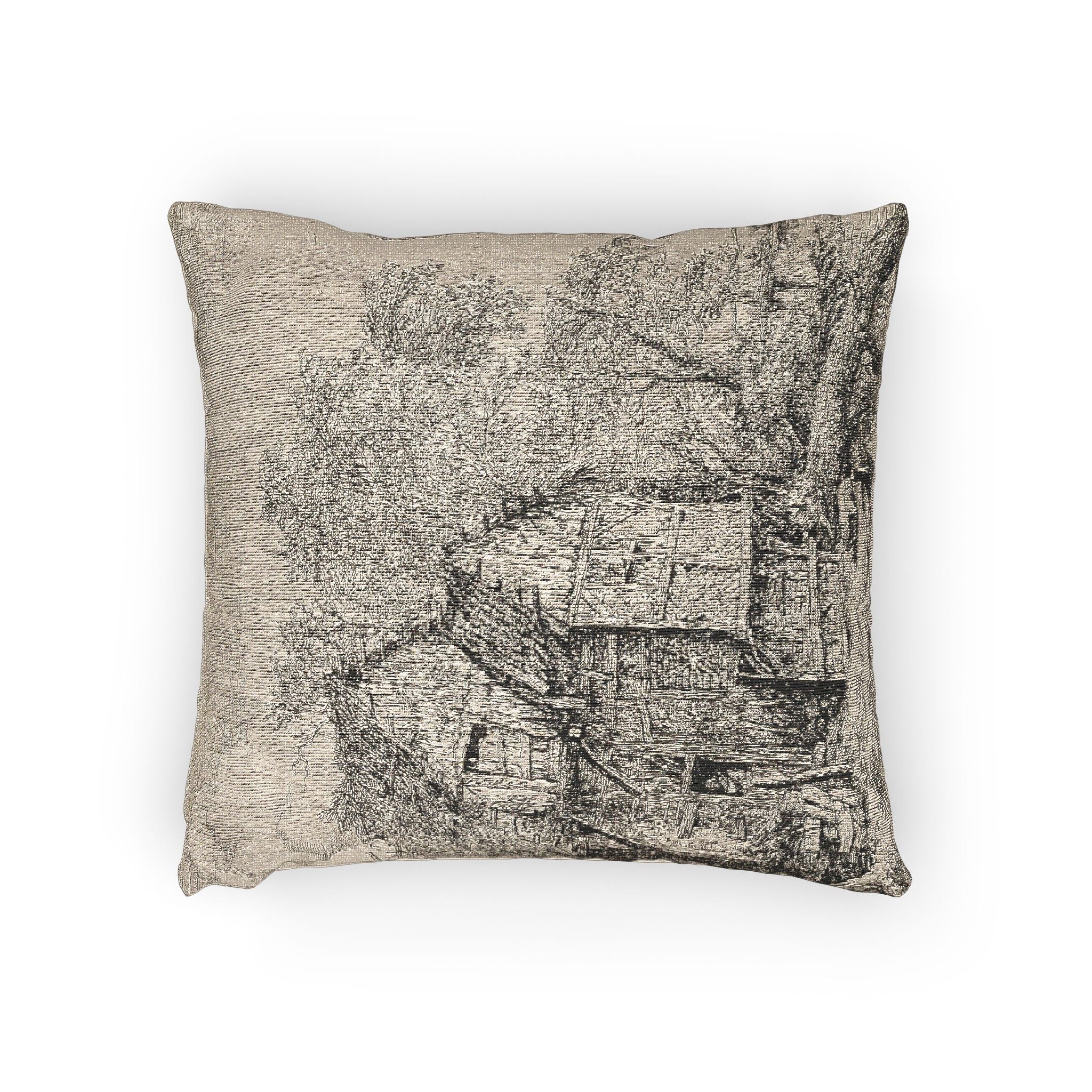 Jacob van Ruisdael - The Little Bridge | Woven Pillow