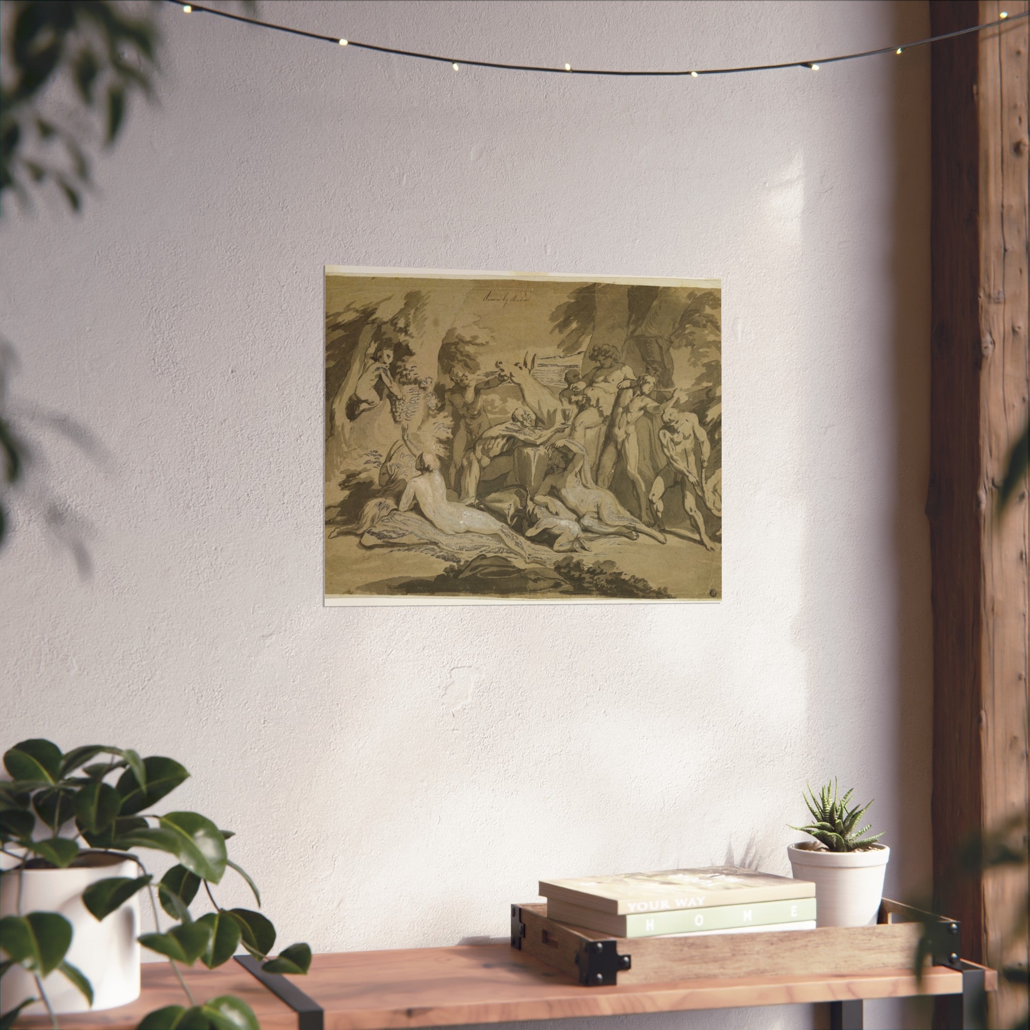 Nicolas Poussin - Drunken Silenus Satyr and Nymphs | Fine Art Poster