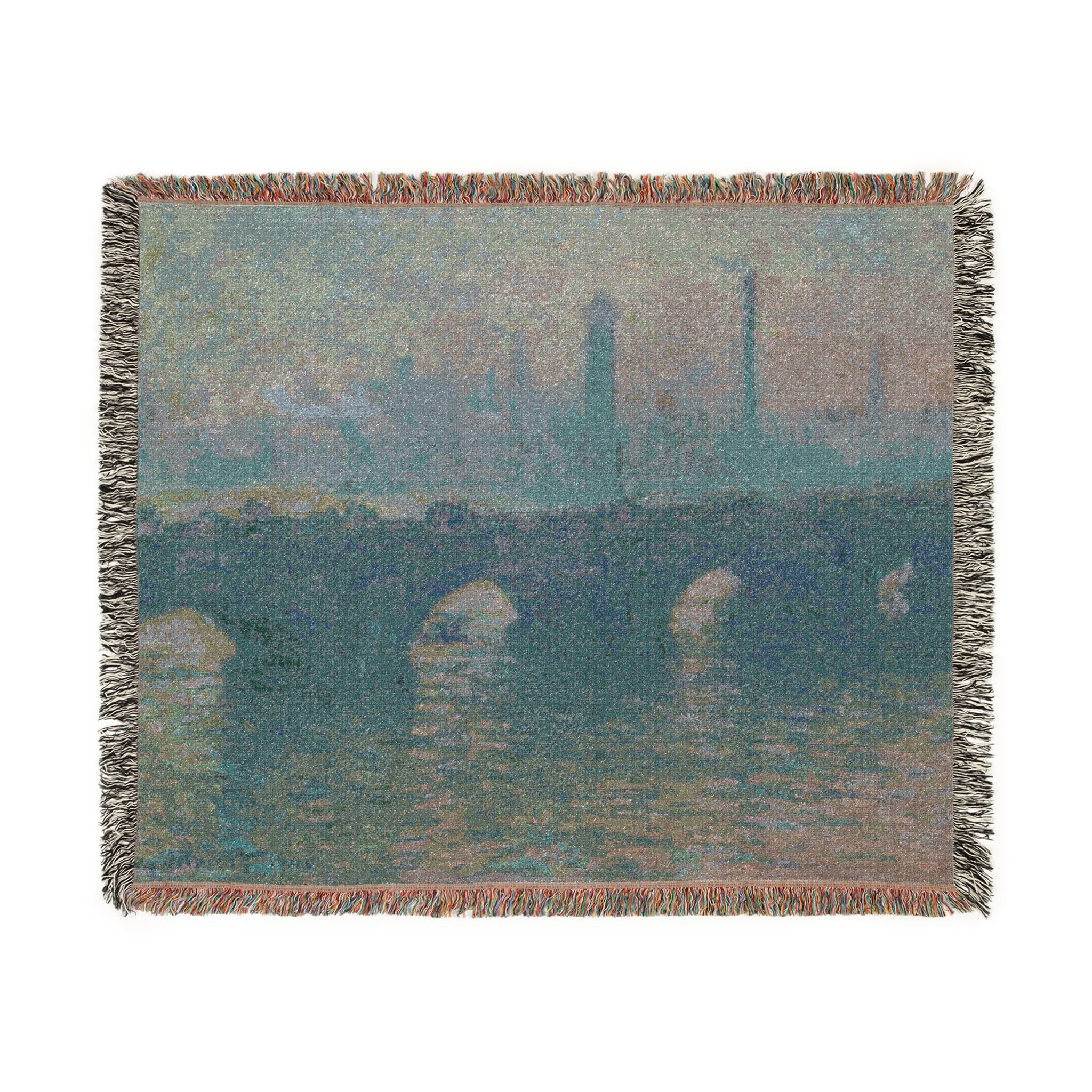 Claude Monet - Waterloo Bridge, Gray Weather | Woven Tapestry Blanket