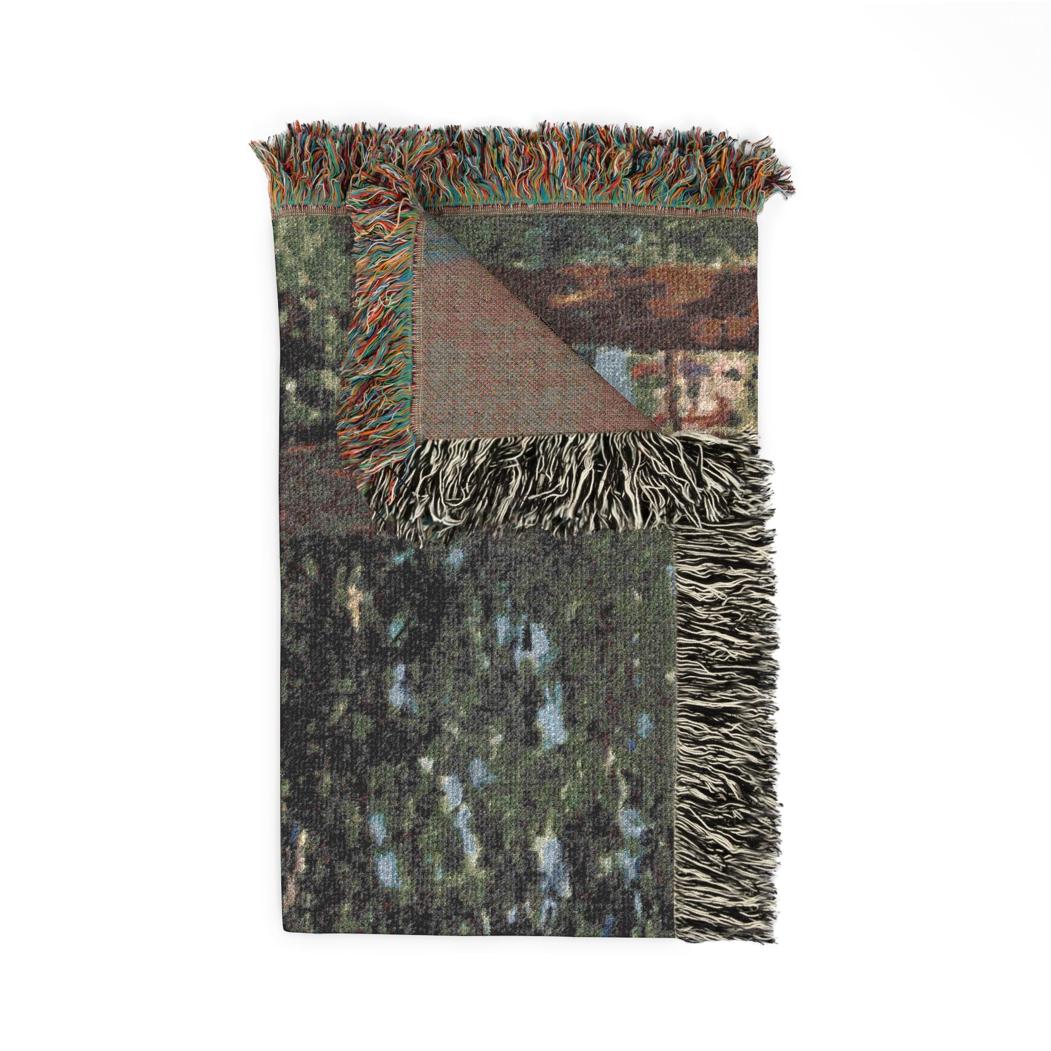 Claude Monet - On the Bank of the Seine, Bennecourt | Woven Tapestry Blanket