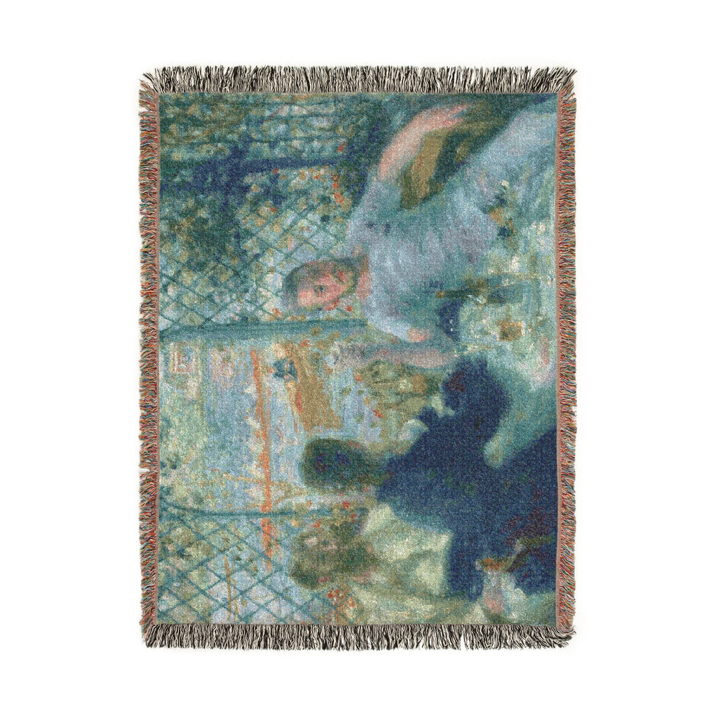 Pierre-Auguste Renoir - Lunch at the Restaurant Fournaise (The Rowers' Lunch) | Woven Tapestry Blanket