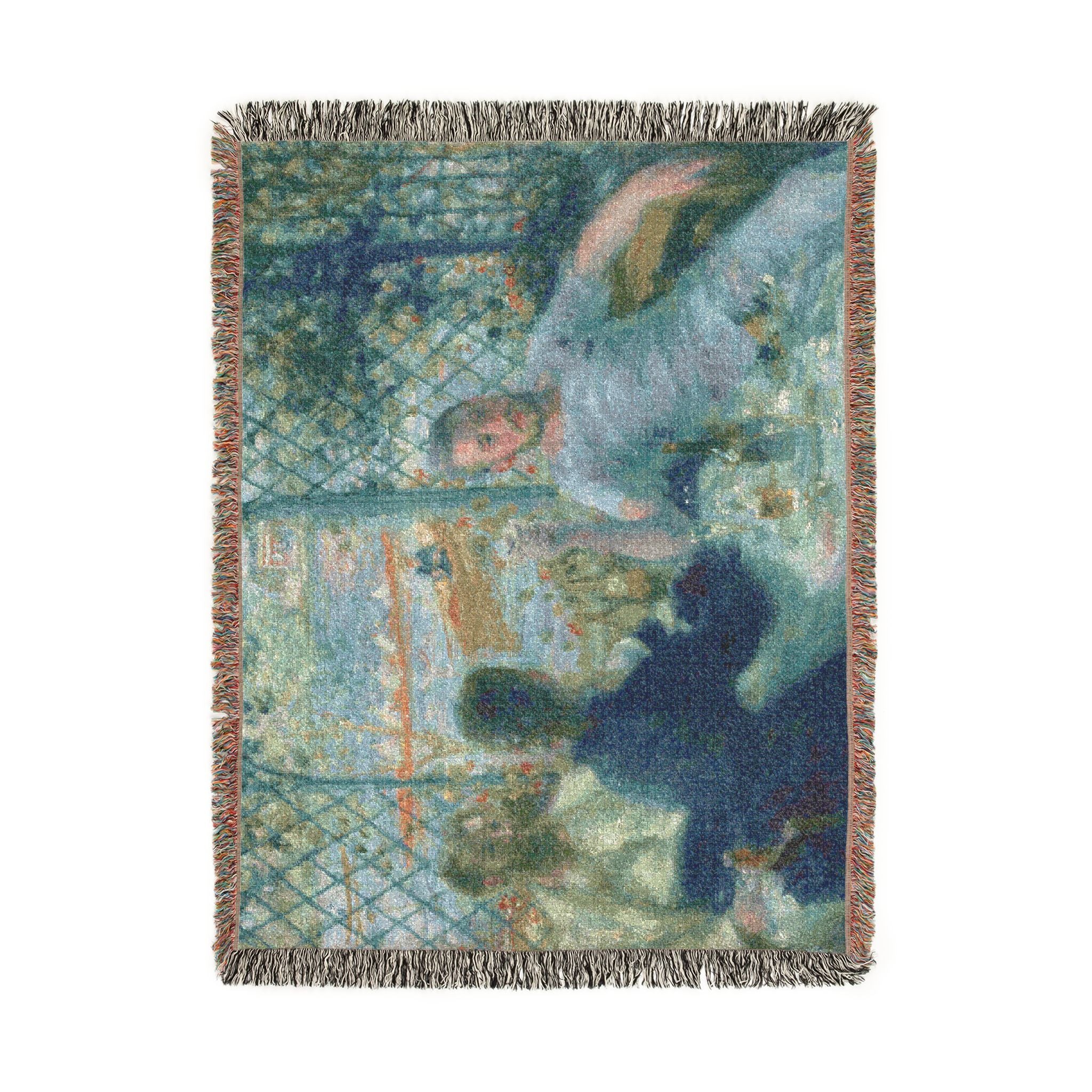 Pierre-Auguste Renoir - Lunch at the Restaurant Fournaise (The Rowers' Lunch) | Woven Tapestry Blanket