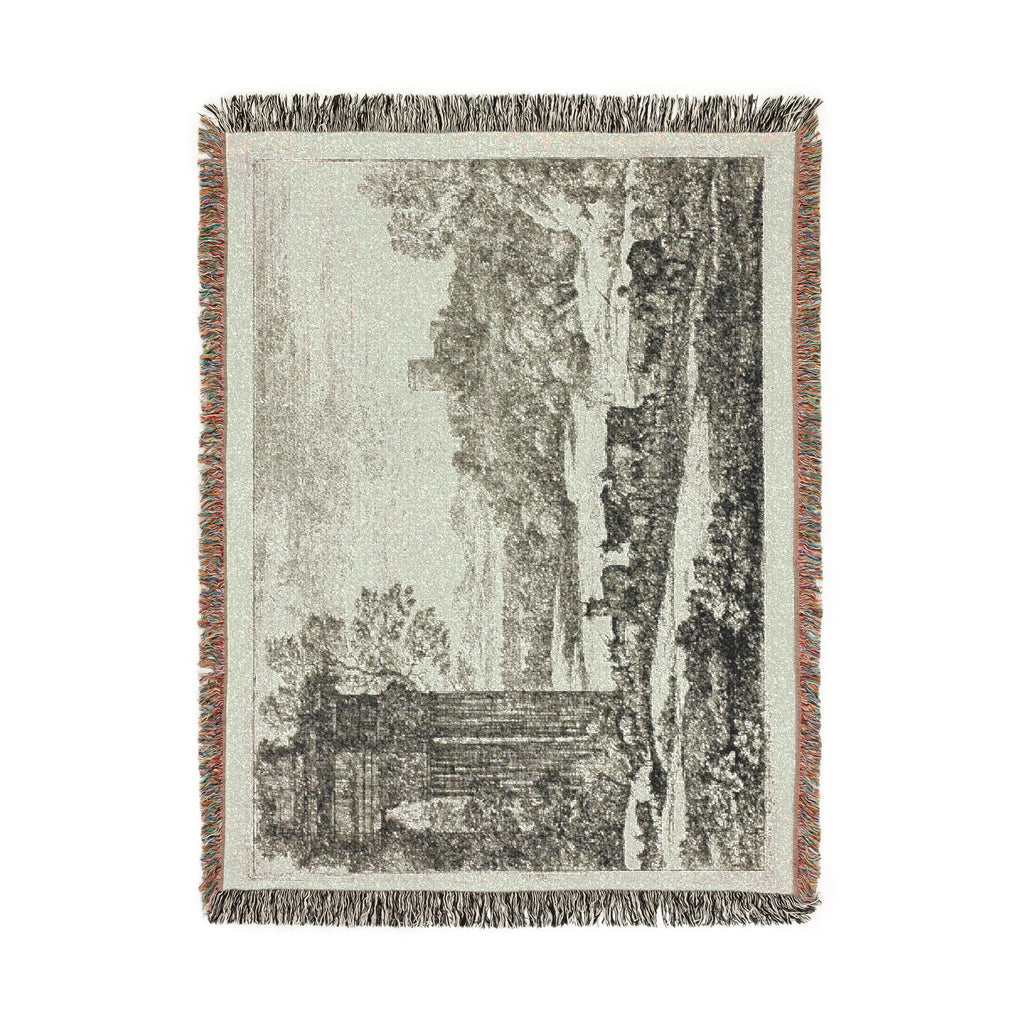 Claude Lorrain - The Herd Returning in Stormy Weather | Woven Tapestry Blanket