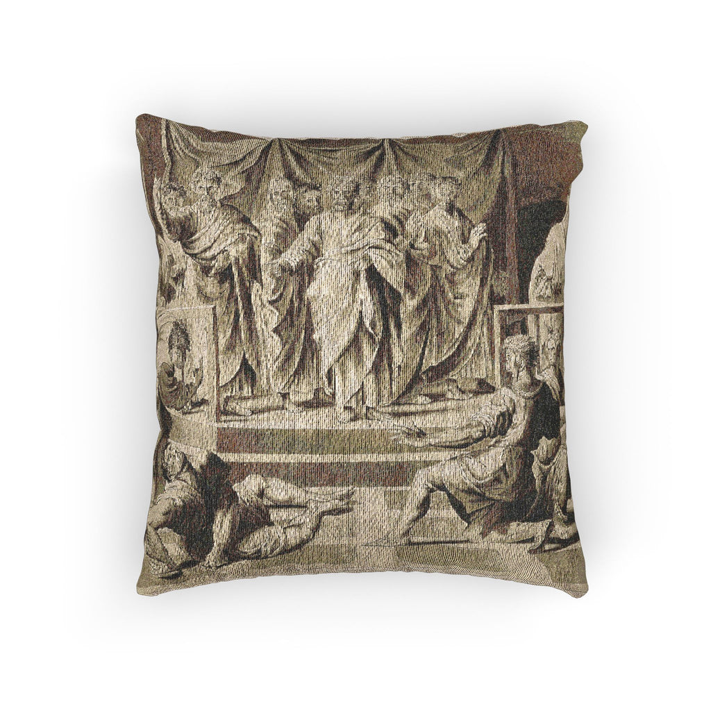 John Constable - Death of Ananias | Woven Pillow