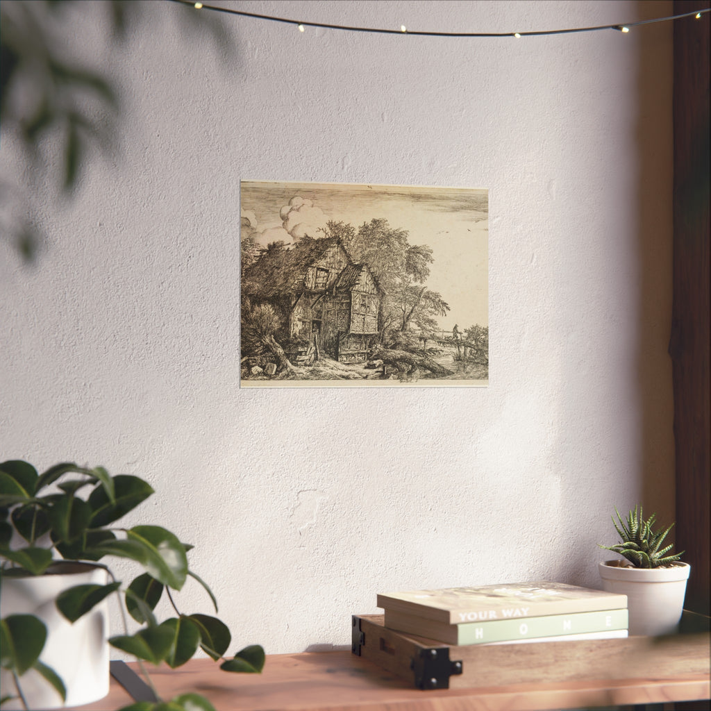 Jacob van Ruisdael - The Little Bridge | Fine Art Poster