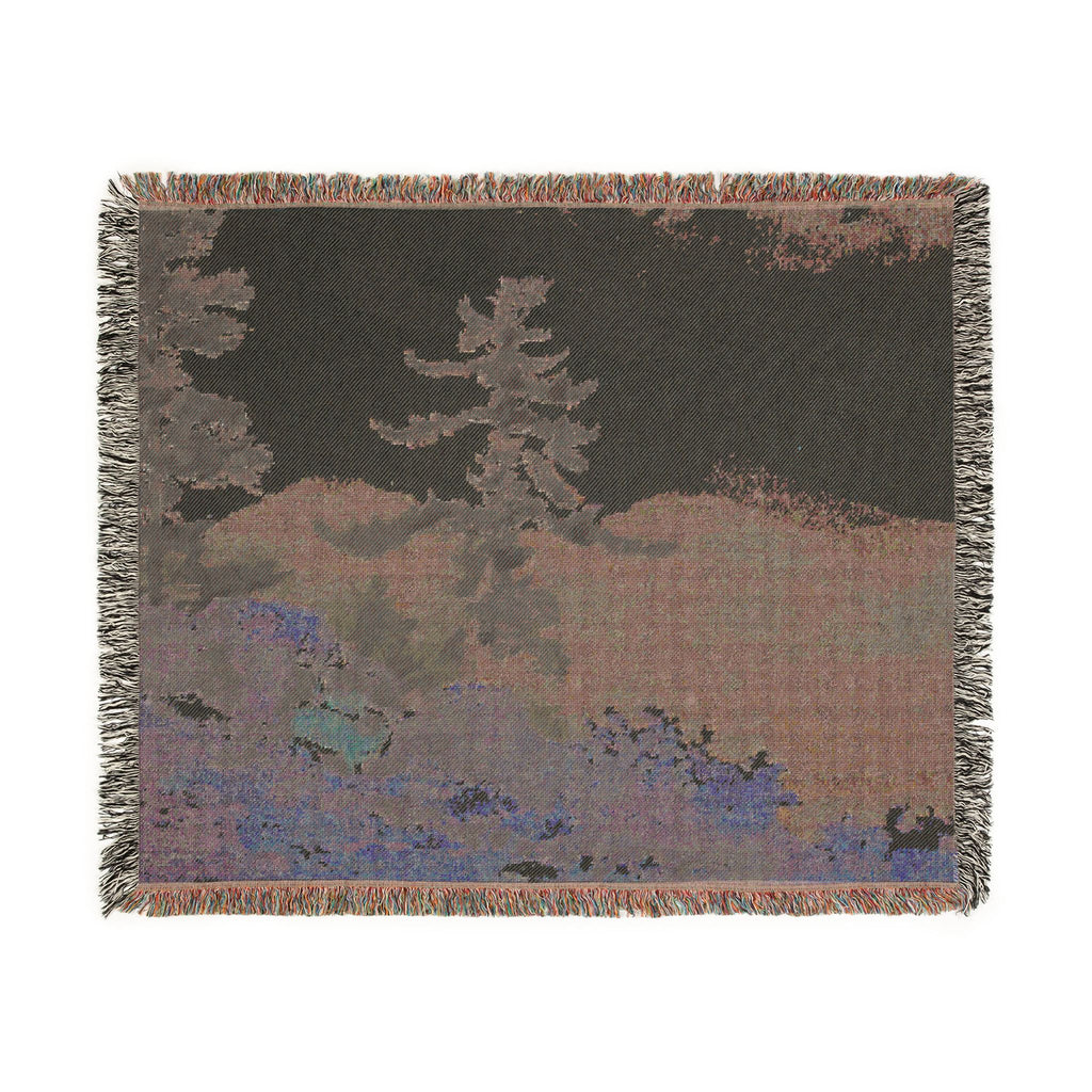 Winslow Homer - North Woods Club, Adirondacks (The Interrupted Tete-a-Tete) | Woven Tapestry Blanket