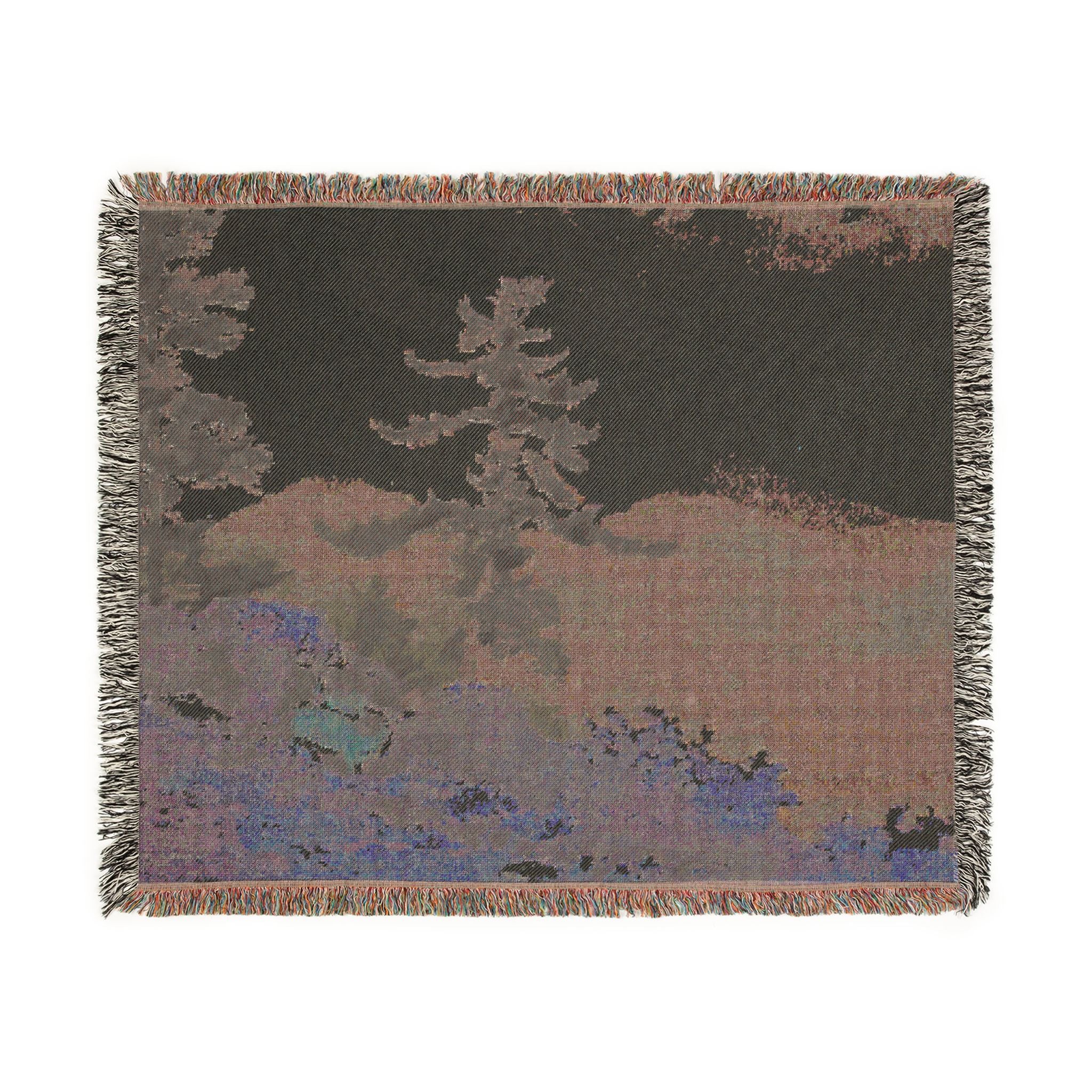 Winslow Homer - North Woods Club, Adirondacks (The Interrupted Tete-a-Tete) | Woven Tapestry Blanket