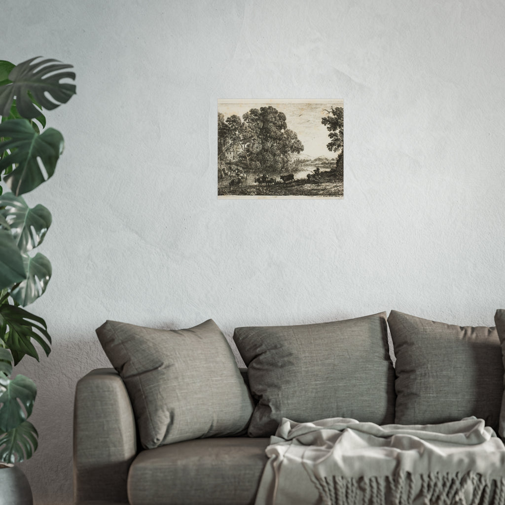 Claude Lorrain - The Cowherd | Fine Art Poster
