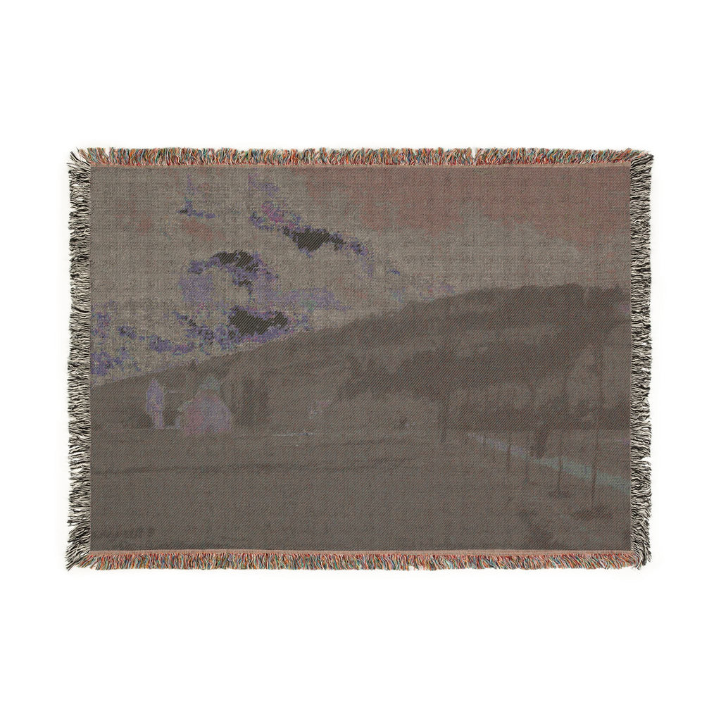 Camille Pissarro - The Banks of the Marne in Winter | Woven Tapestry Blanket