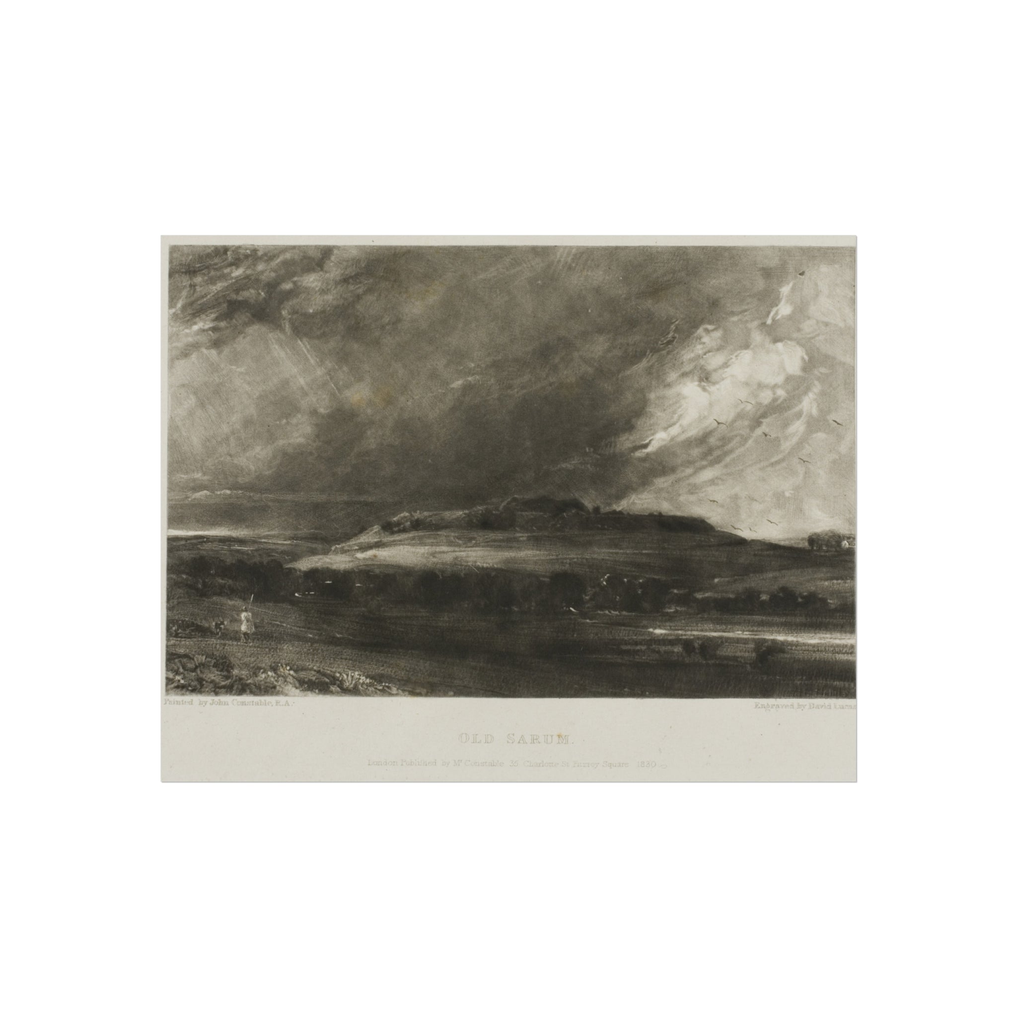 David Lucas - Old Sarum | Fine Art Poster