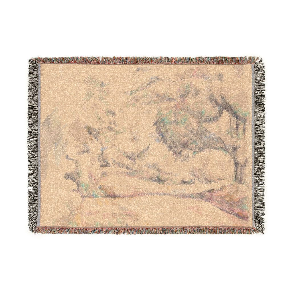 Paul Cezanne - Road in Provence | Woven Tapestry Blanket