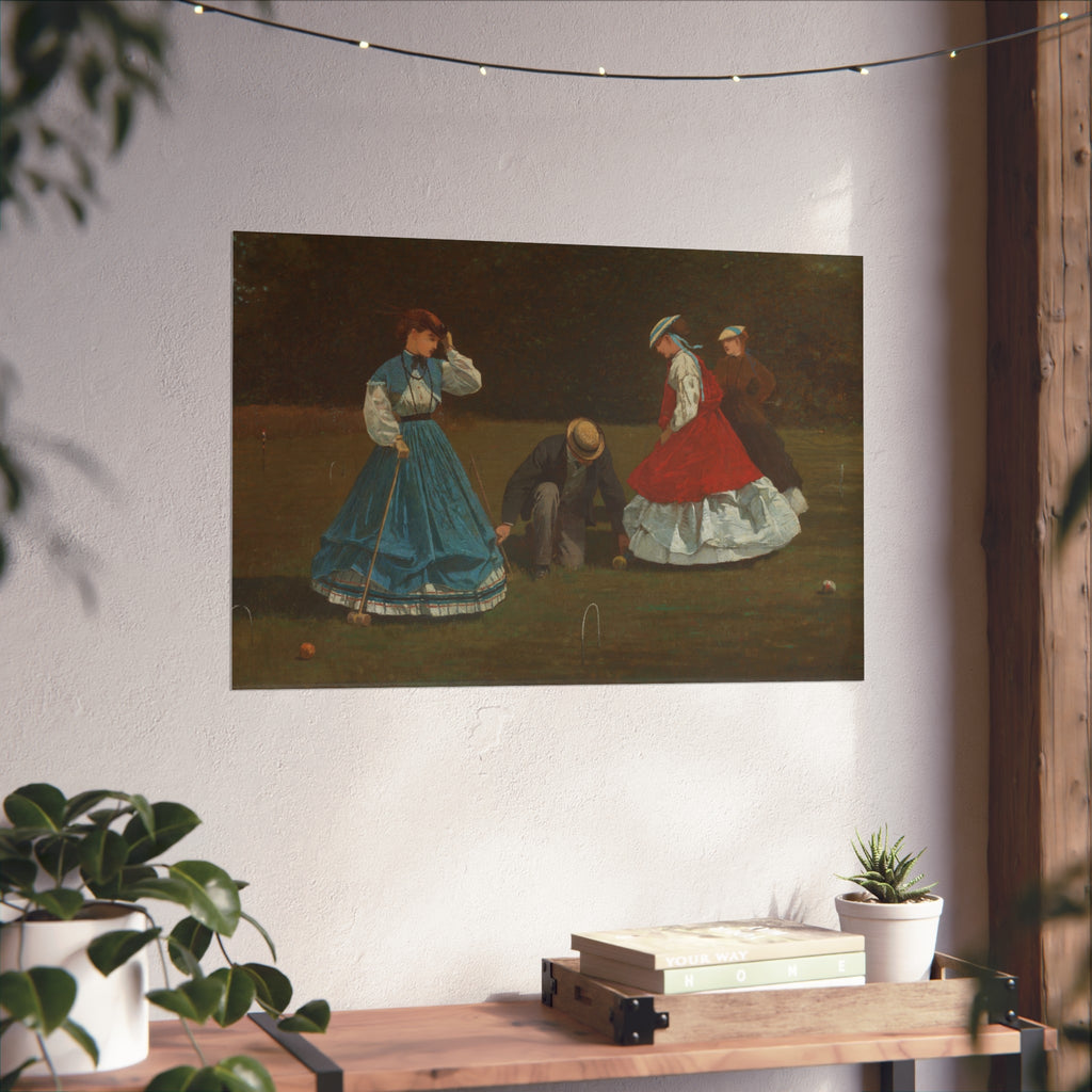 Winslow Homer - Croquet Scene | Fine Art Poster