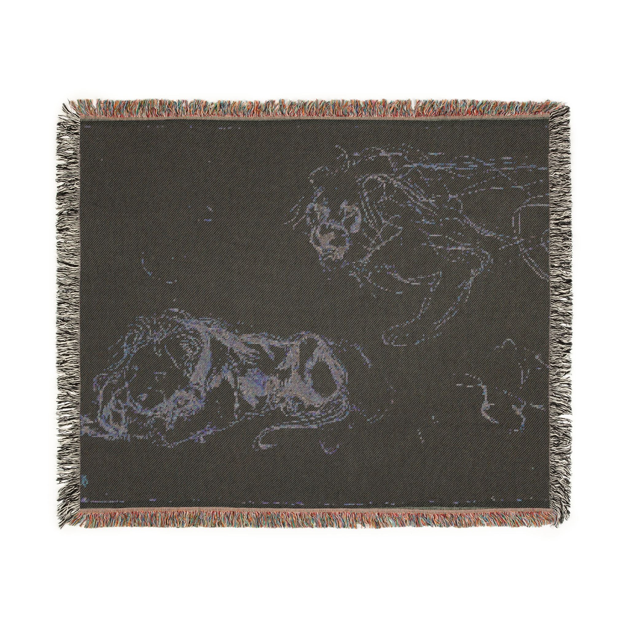 Eugène Delacroix - Studies of Lions | Woven Tapestry Blanket