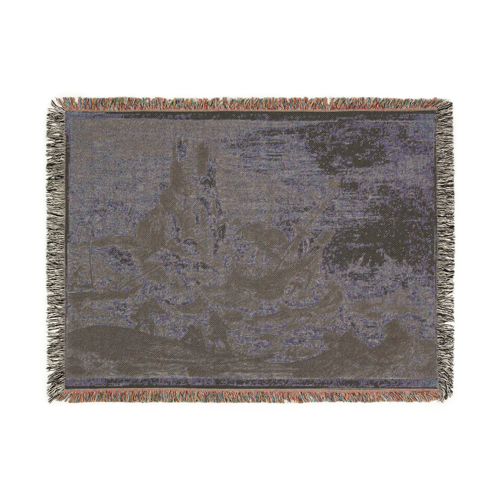 Claude Lorrain - The Shipwreck | Woven Tapestry Blanket