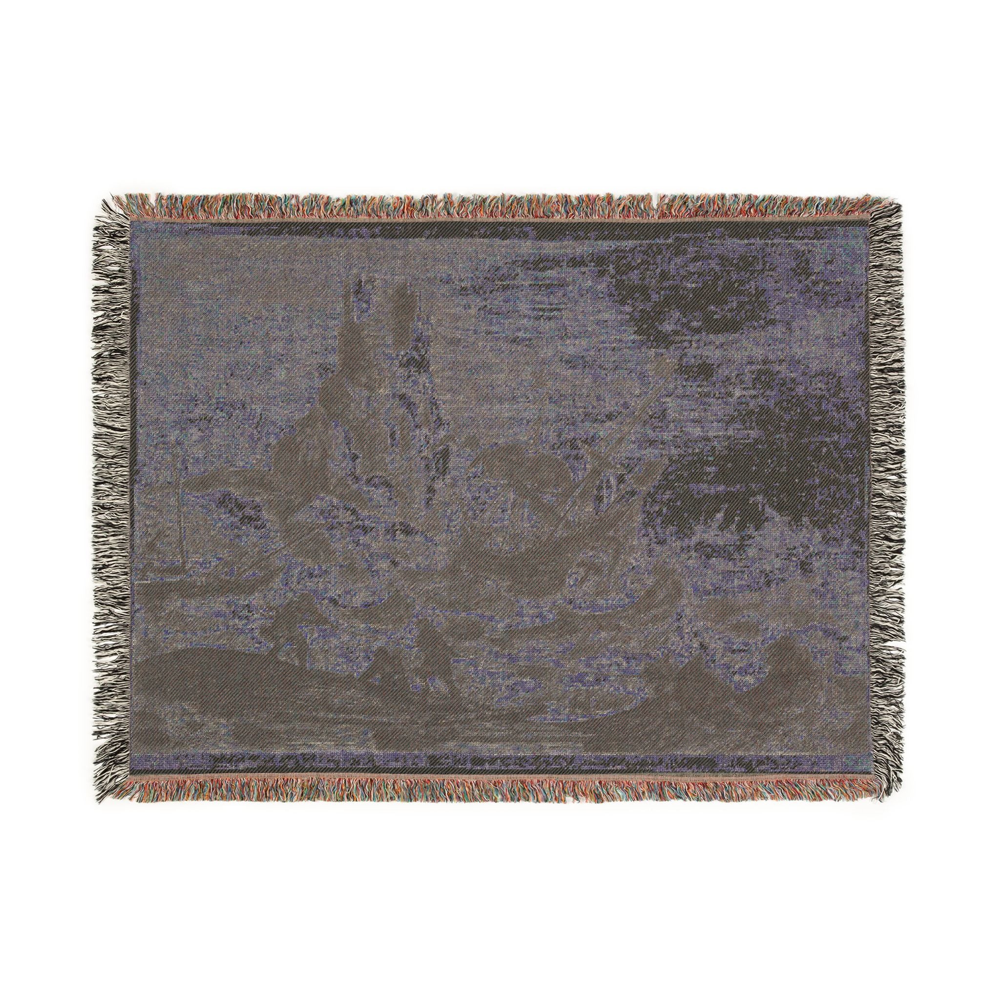 Claude Lorrain - The Shipwreck | Woven Tapestry Blanket