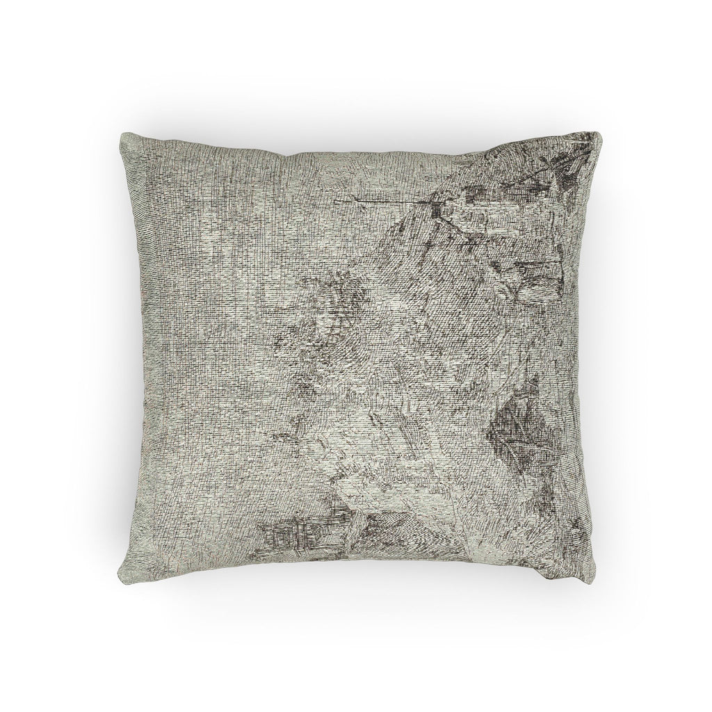 Canaletto - Landscape with the Pilgrim at Prayer, from Vedute | Woven Pillow