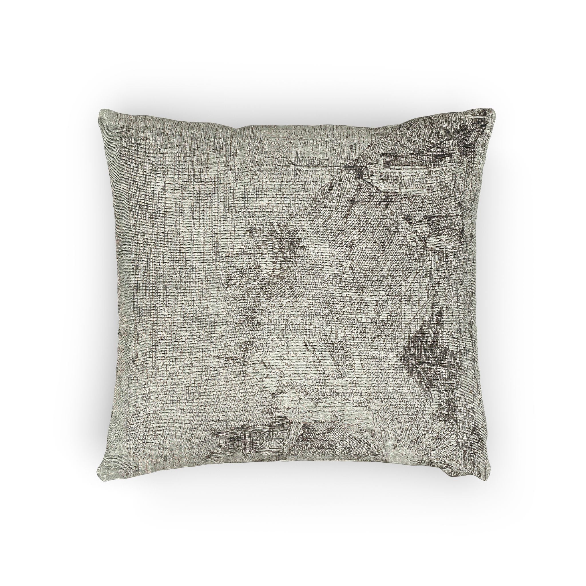 Canaletto - Landscape with the Pilgrim at Prayer, from Vedute | Woven Pillow
