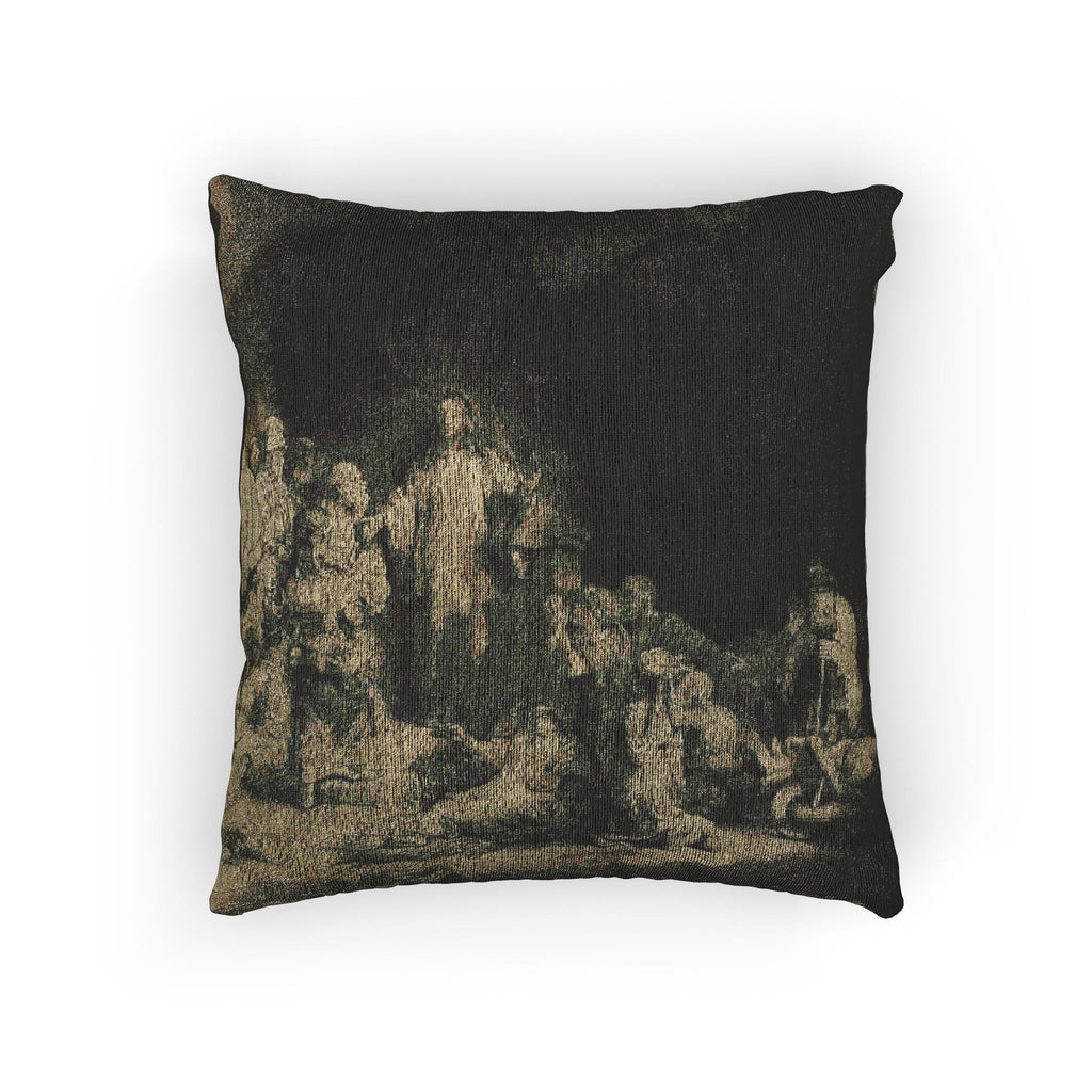 Rembrandt van Rijn - The Hundred Guilder Print | Woven Pillow