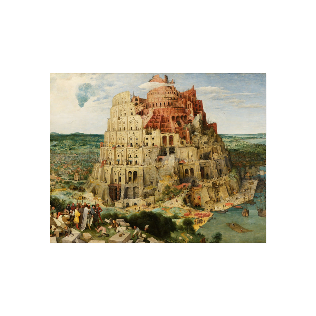 Pieter Bruegel the Elder - The Tower of Babel (Vienna) - Google Art Project - edited | Fine Art Poster