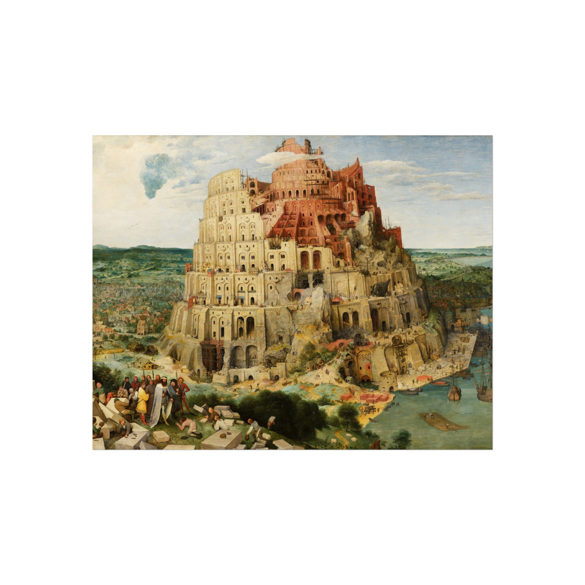 Pieter Bruegel the Elder - The Tower of Babel (Vienna) - Google Art Project - edited | Fine Art Poster
