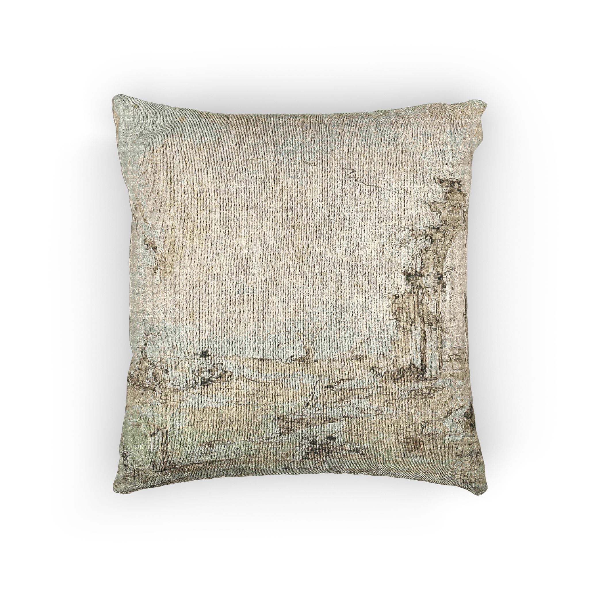 Francesco Guardi - Capriccio with a Squall on the Lagoon | Woven Pillow